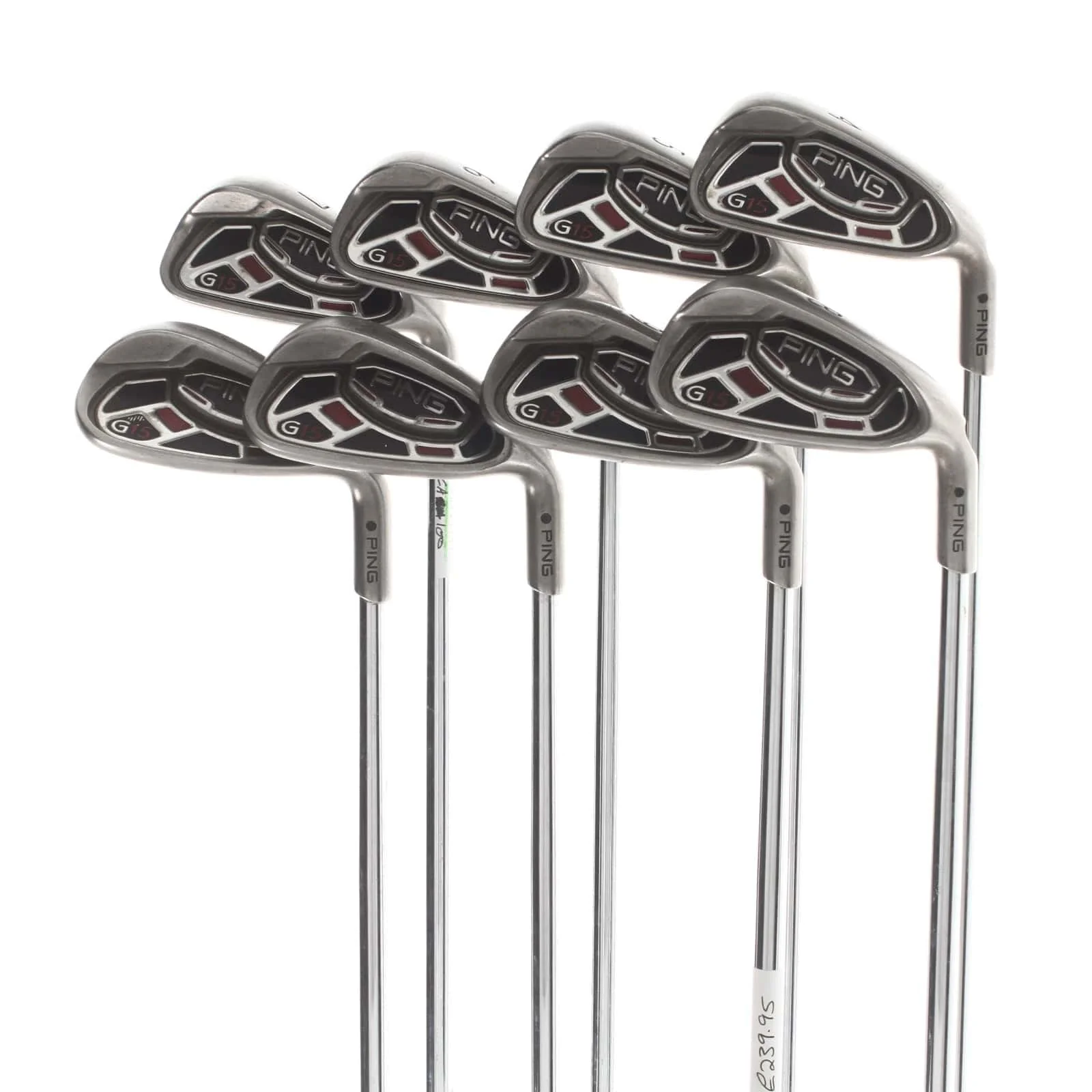 Ping G15 Steel Mens Right Hand Irons 4-SW Black Dot Regular - Ping