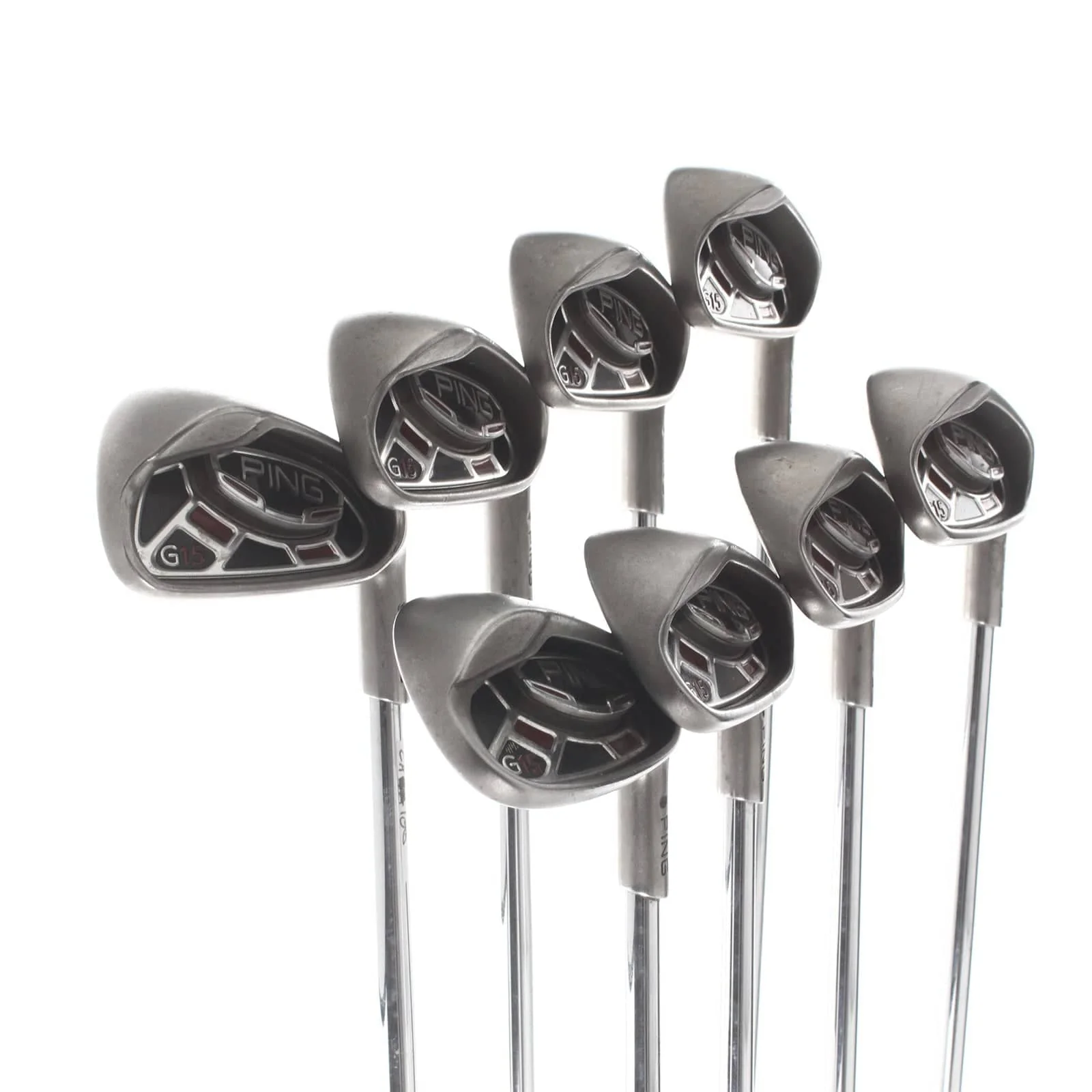 Ping G15 Steel Mens Right Hand Irons 4-SW Black Dot Regular - Ping - Image 2