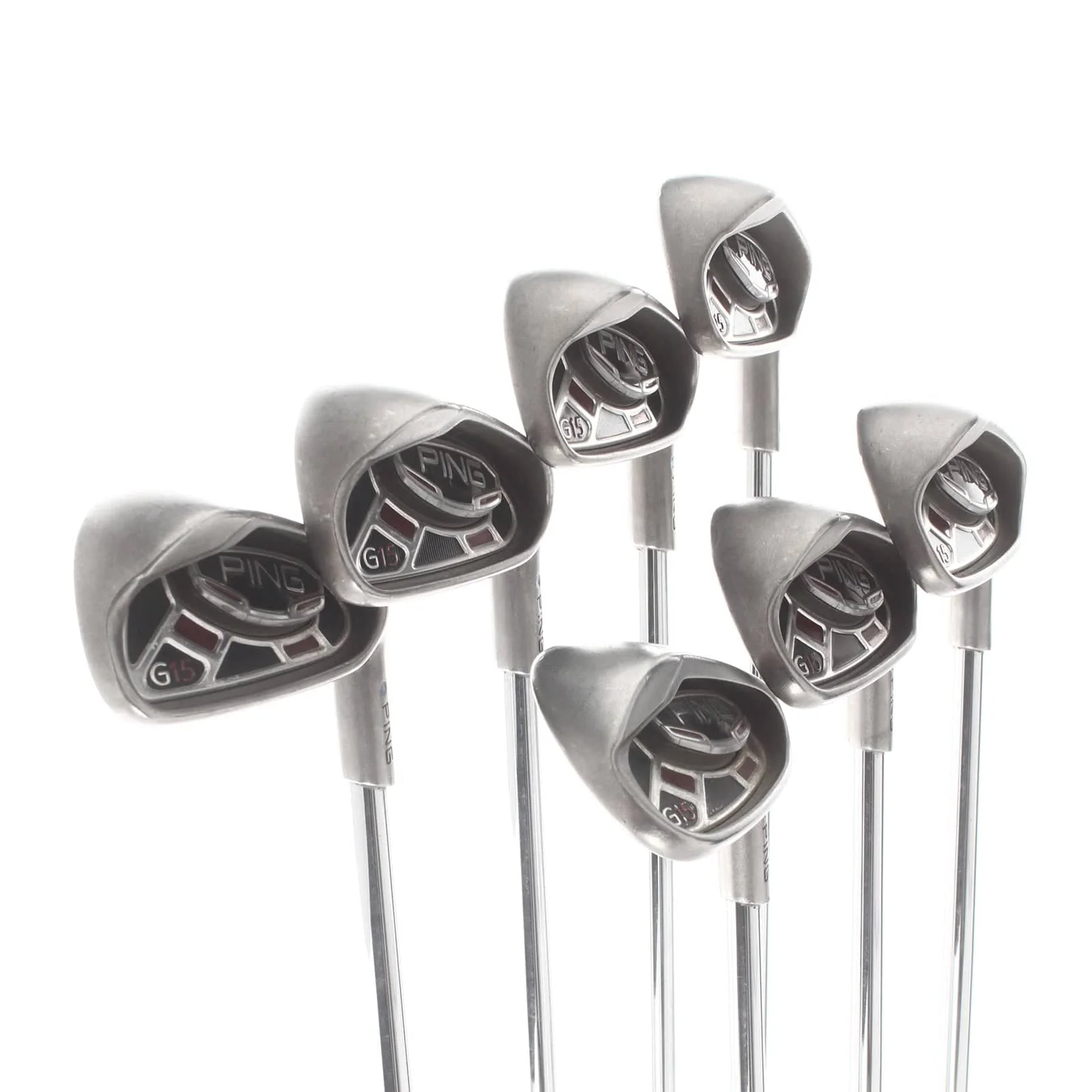 Ping G15 Steel Mens Right Hand Irons 4-SW Blue Dot 0.75* Upright Regular - Ping AWT - Image 2