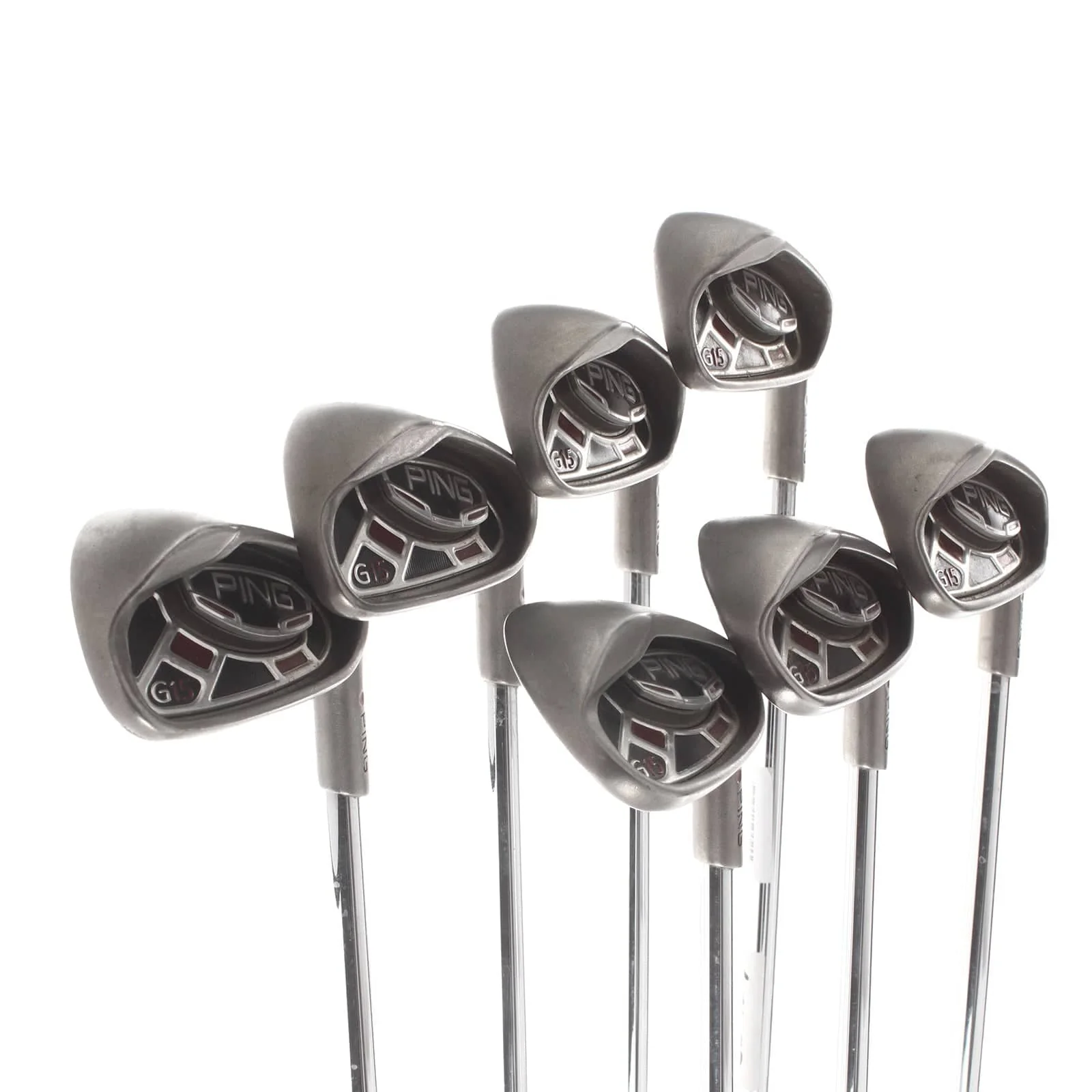 Ping G15 Steel Mens Right Hand Irons 5-SW Red Dot 0.75* Flat Regular - Ping AWT - Image 2