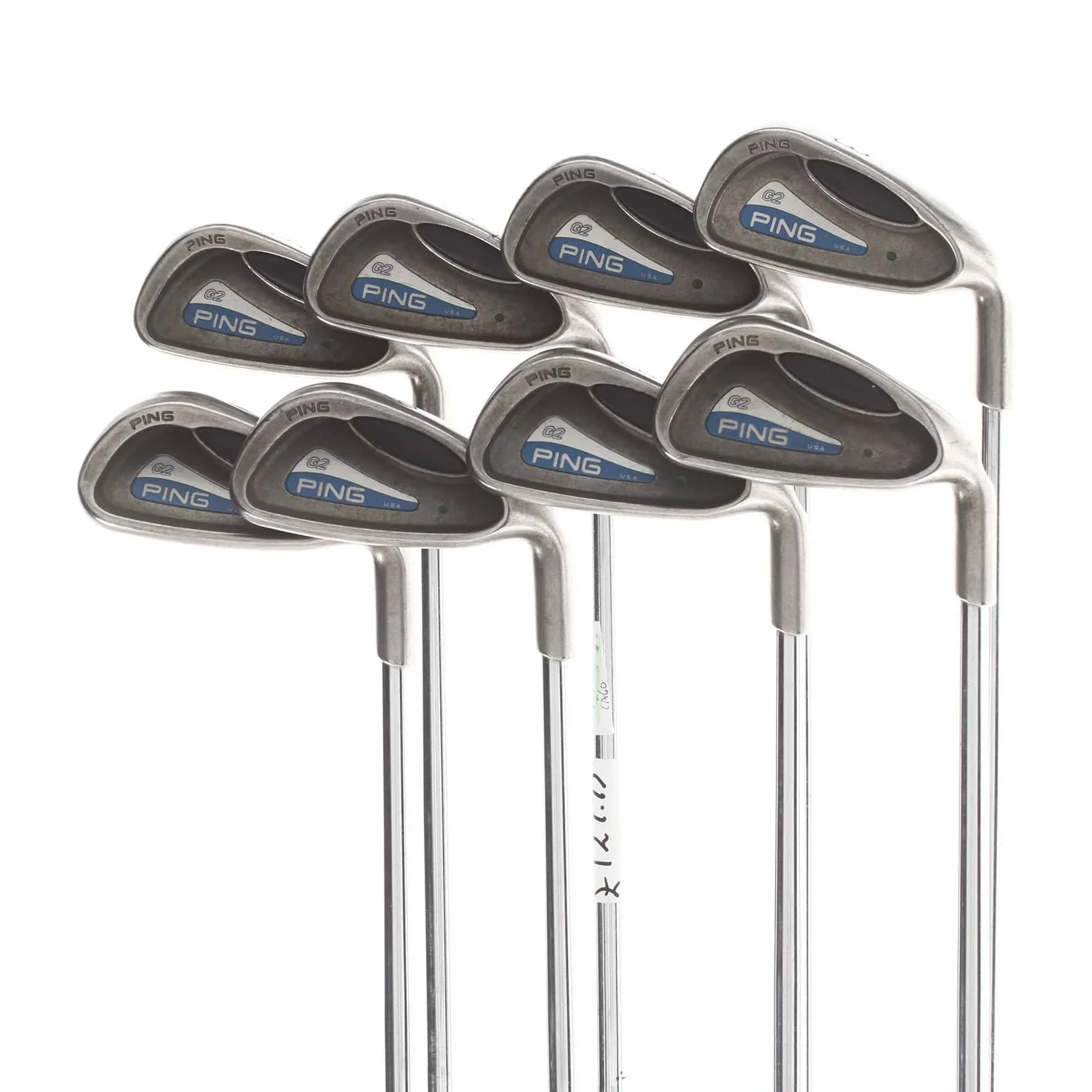 Ping G2 Steel Mens Right Hand Irons 3-PW Green Dot 2* Upright Regular - Ping AWT