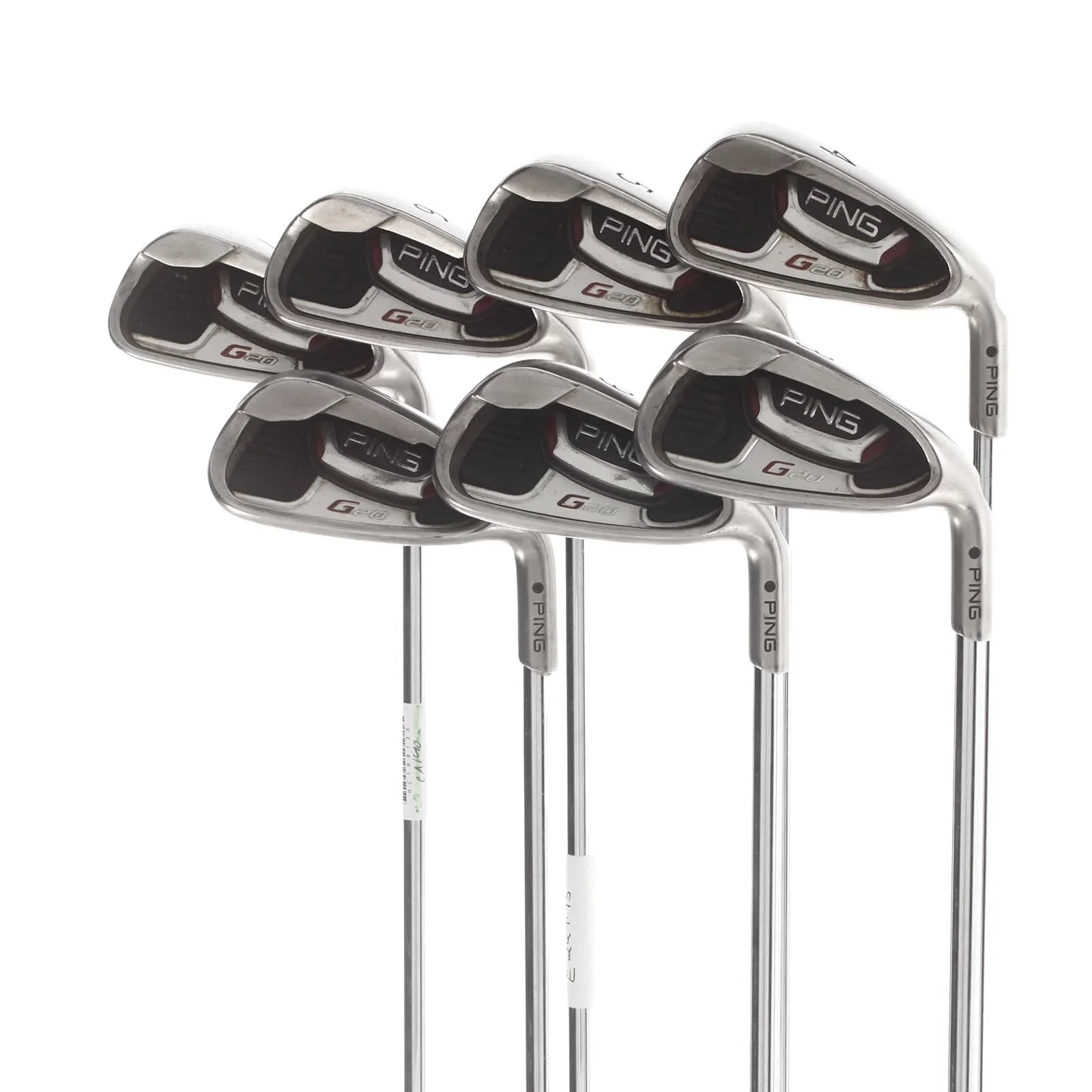 Ping G20 Steel Mens Right Hand Irons 4-PW Black Dot Regular - Ping CFS