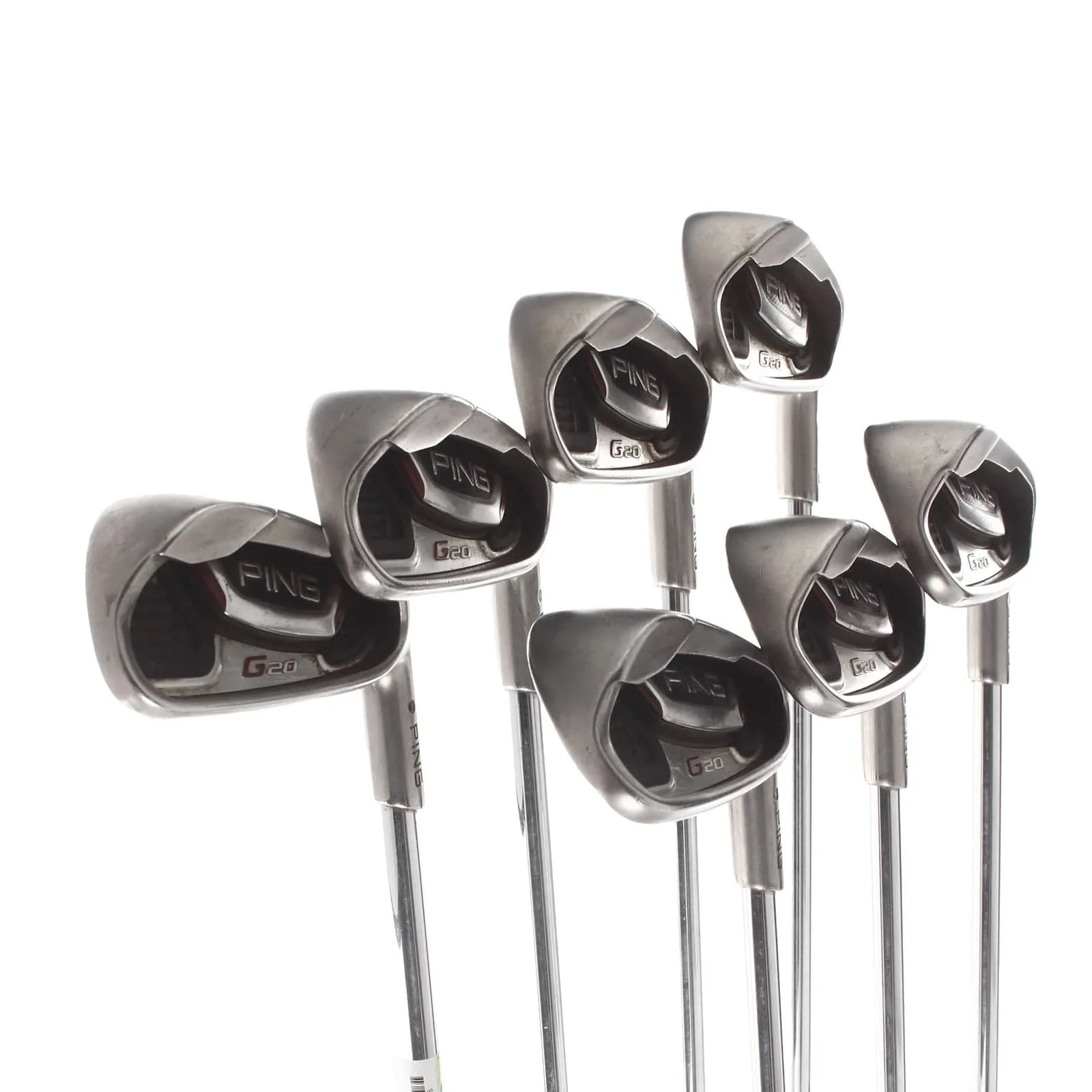 Ping G20 Steel Mens Right Hand Irons 4-PW Black Dot Regular - Ping CFS - Image 2