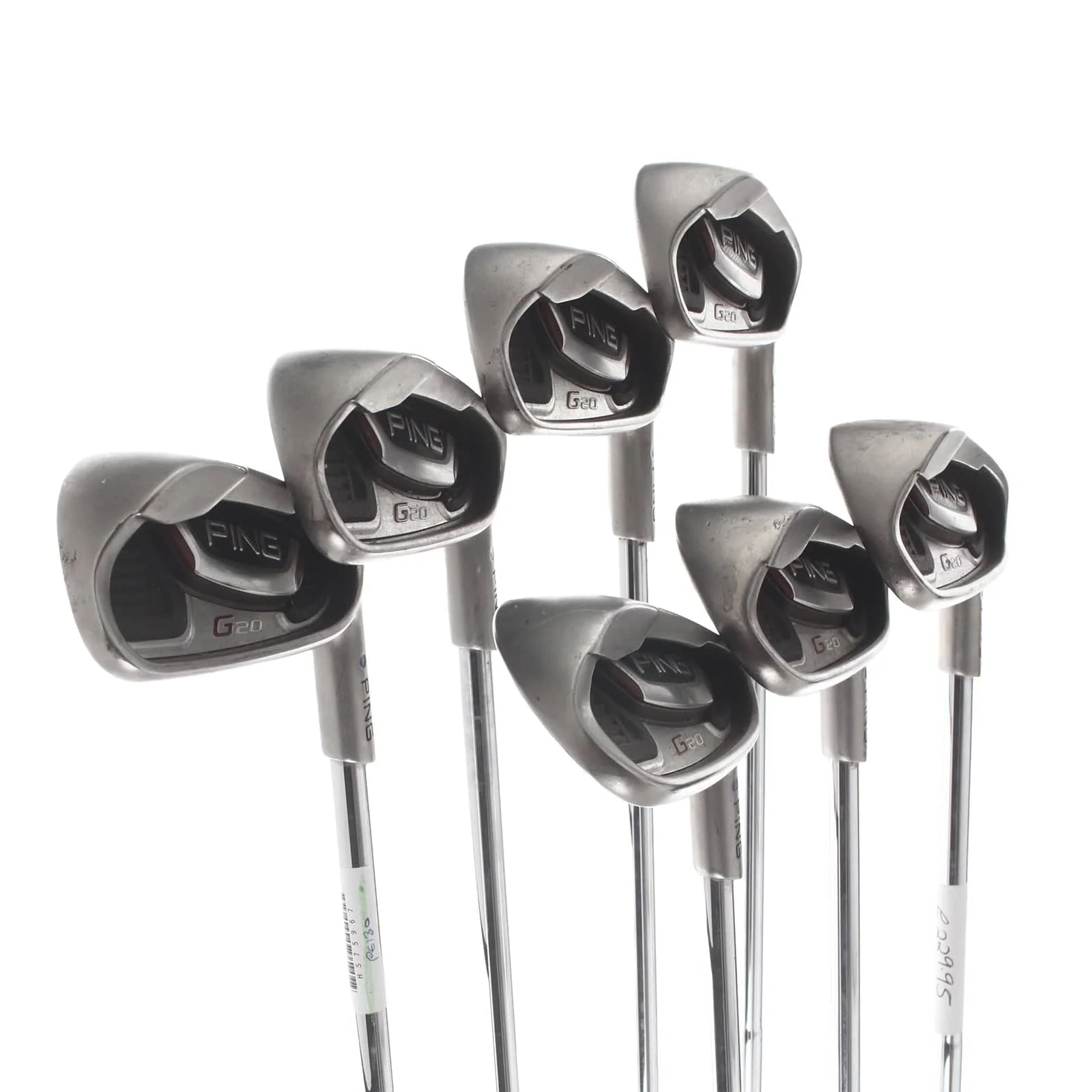 Ping G20 Steel Mens Right Hand Irons 4-SW Blue Dot 0.75* Upright Stiff - Ping CFS - Image 2