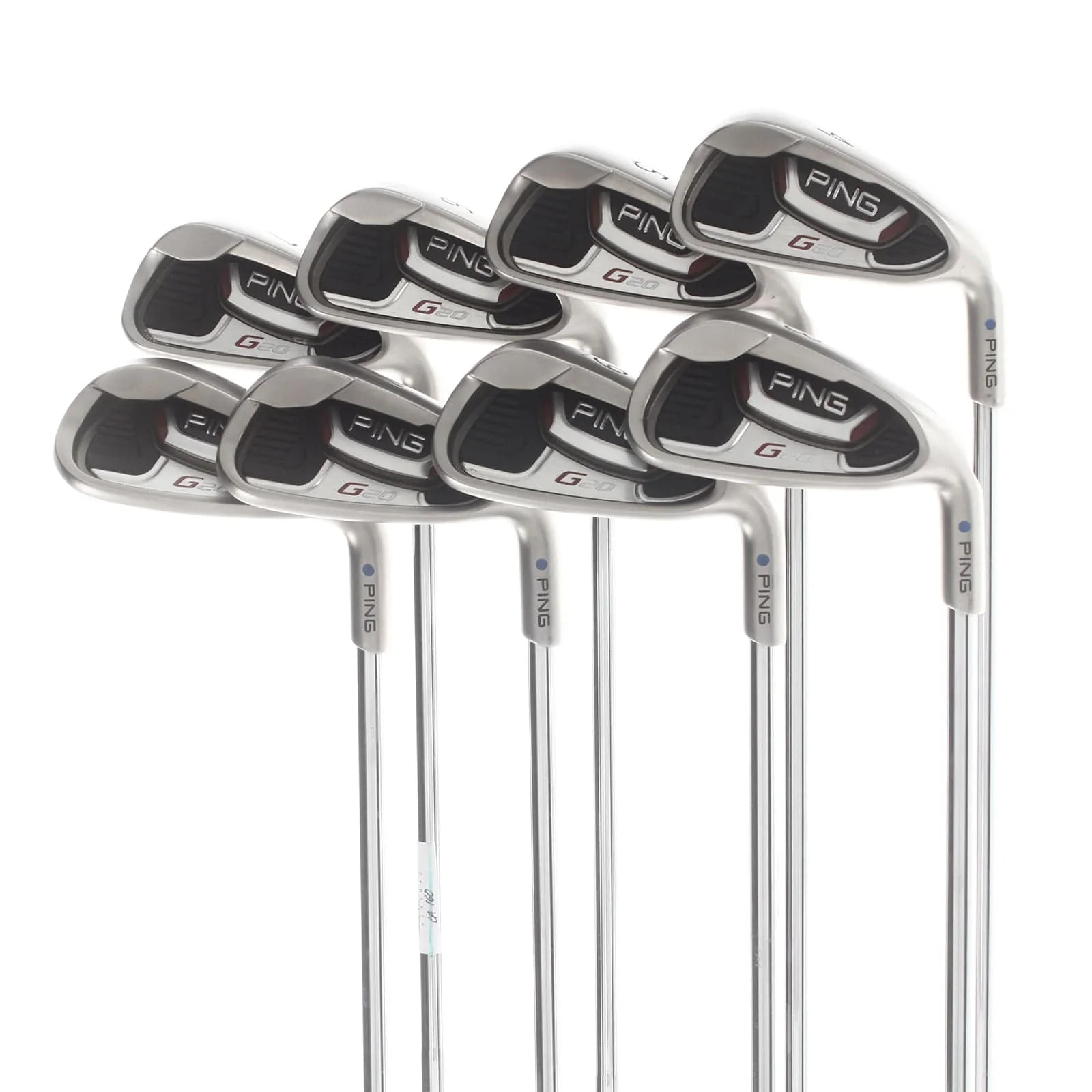 Ping G20 Steel Mens Right Hand Irons 4-SW Blue Dot 1* Upright Regular - Ping CFS