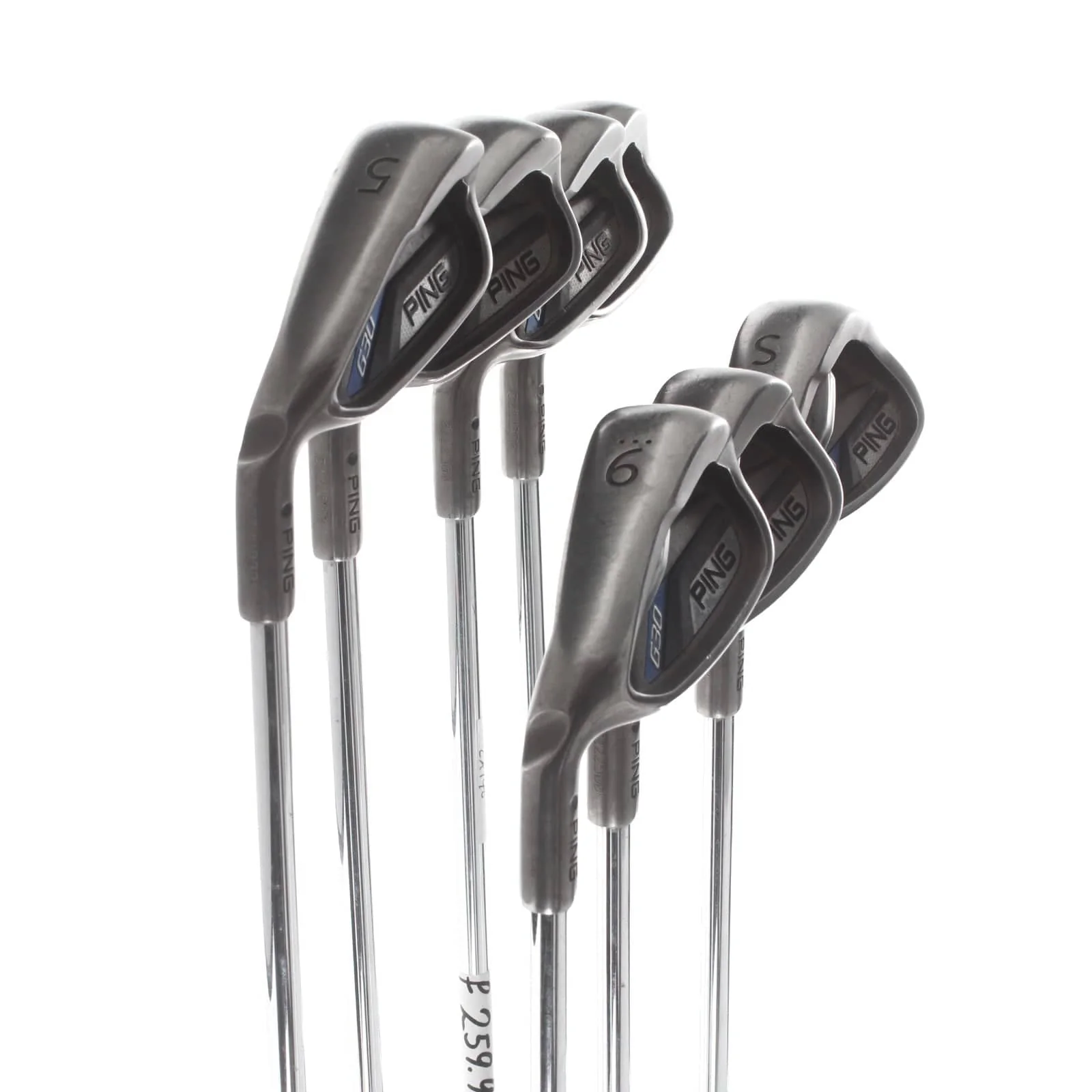 Ping G30 Steel Mens Left Hand Irons 5-SW Black Dot Regular - Ping CFS - Image 2