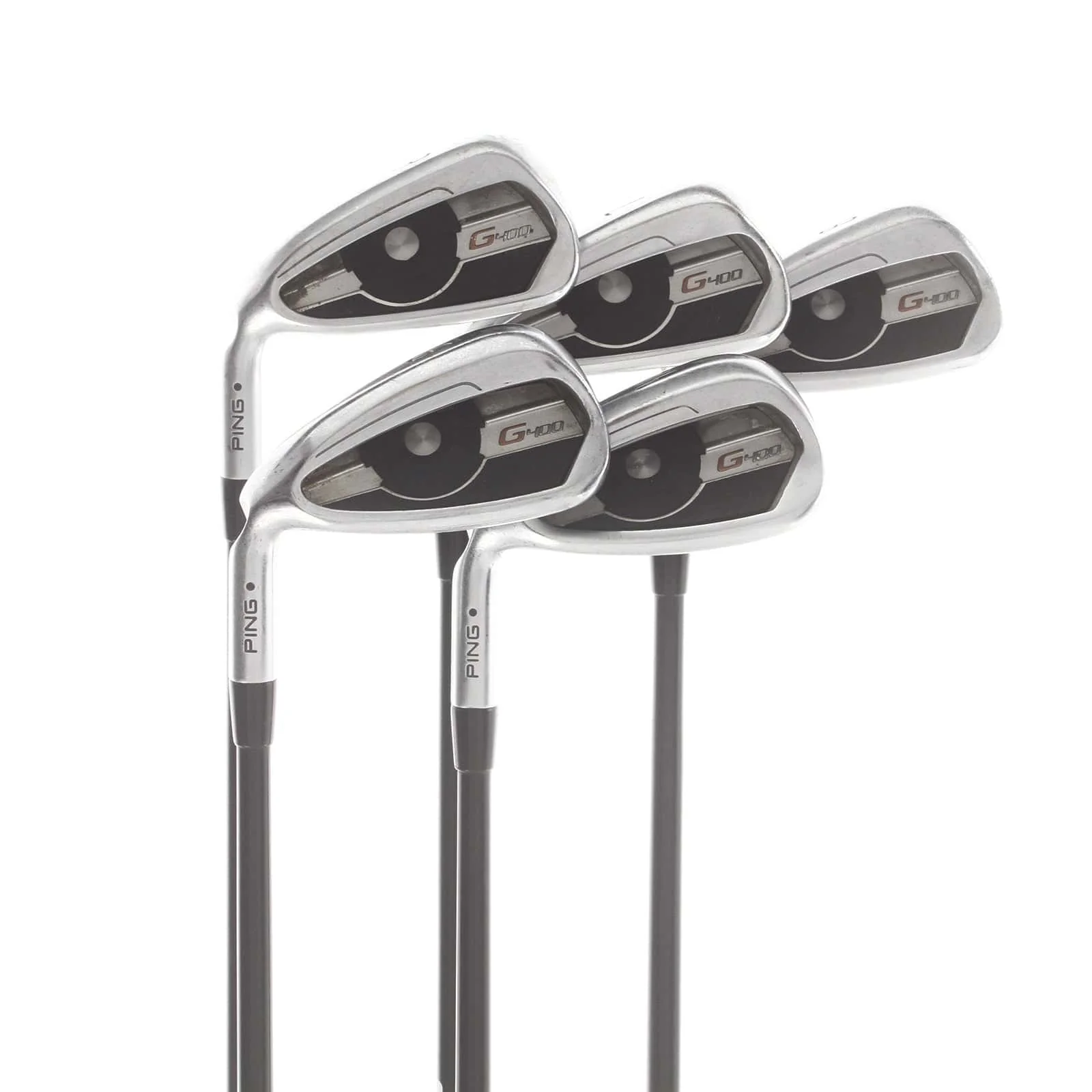 Ping G400 Graphite Mens Left Hand Irons 6-PW Black Dot Senior - Alta CB