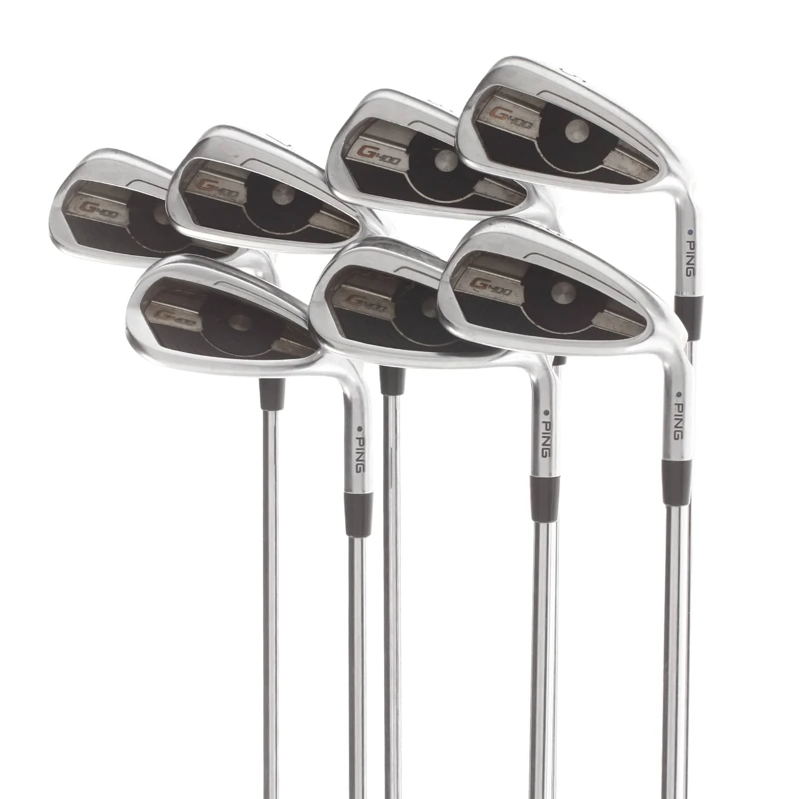 Ping G400 Steel Mens Right Hand Irons 5-SW Black Dot Regular - AWT 2.0