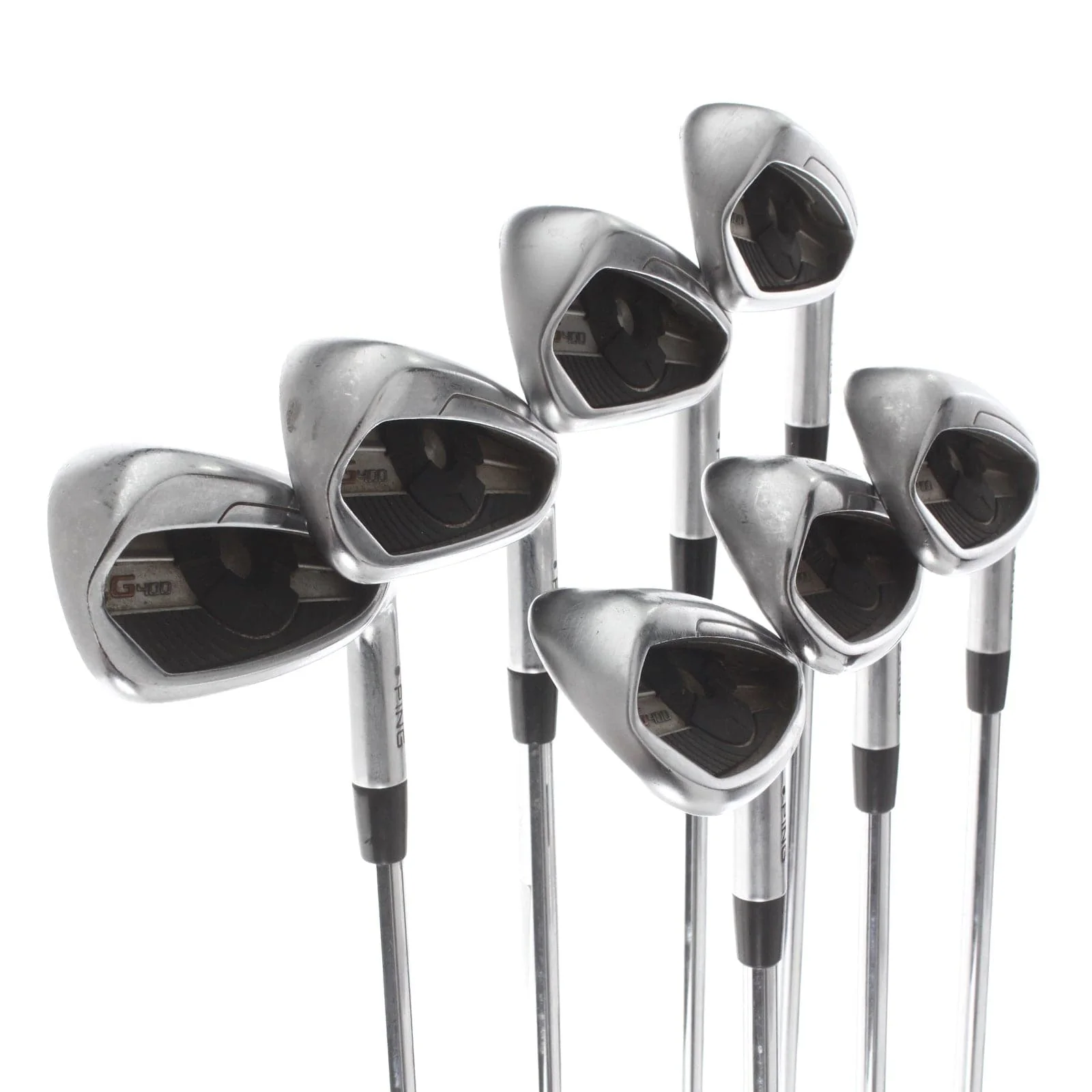 Ping G400 Steel Mens Right Hand Irons 5-SW Black Dot Regular - AWT 2.0 - Image 2