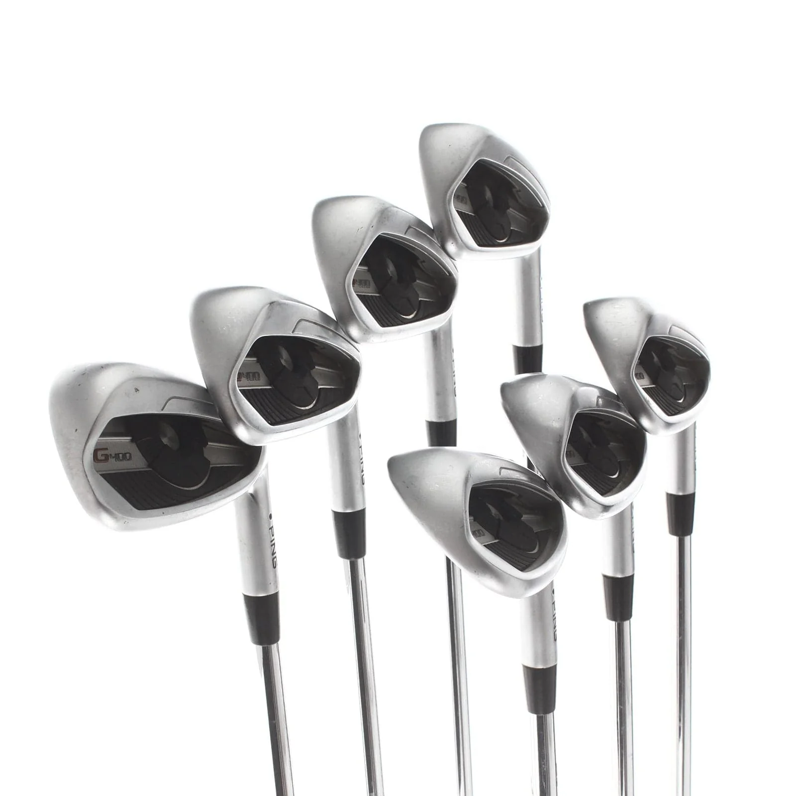 Ping G400 Steel Mens Right Hand Irons 5-SW Black Dot Regular - AWT 2.0 - Image 2