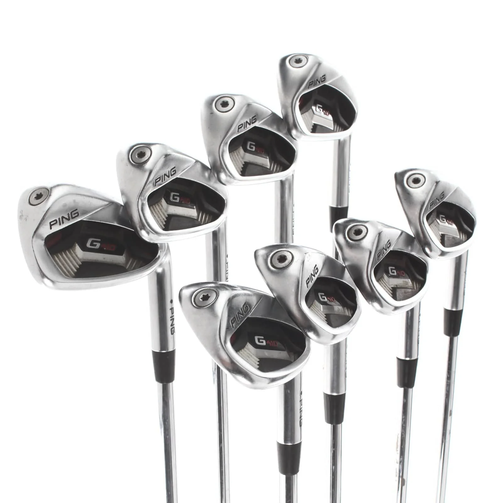Ping G400 Steel Mens Right Hand Irons 5-SW+GW Black Dot Regular - Ping AWT 2.0 - Image 2