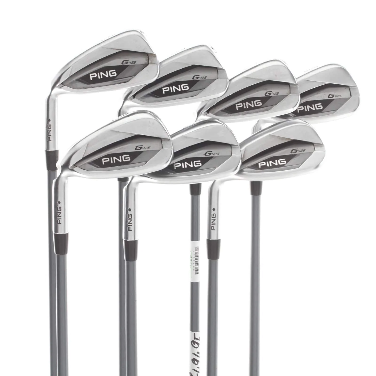 Ping G425 Graphite Mens Left Hand Irons 5-SW Black Dot Soft Regular - Ping Alta CB AWT