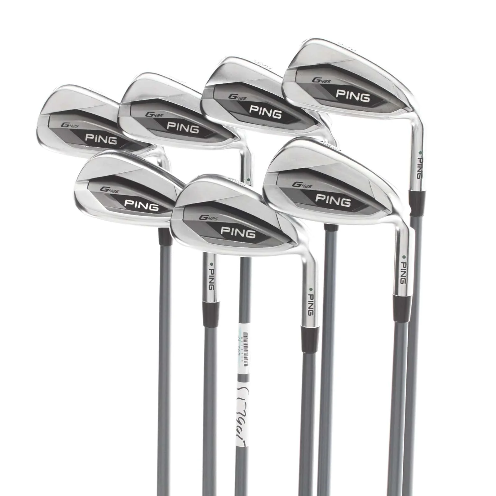Ping G425 Graphite Mens Right Hand Irons 5-SW Green Dot 2* Upright Regular - Alta CB AWT