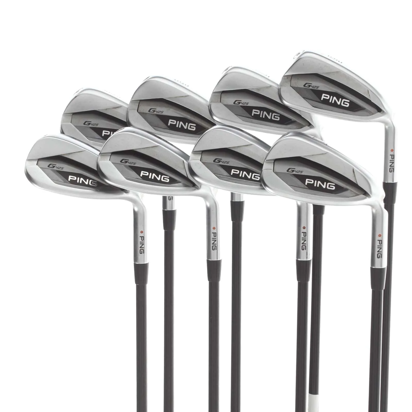 Ping G425 Graphite Mens Right Hand Irons 6-UW Orange Dot 2* Flat Senior - Ping Alta Distanza 40