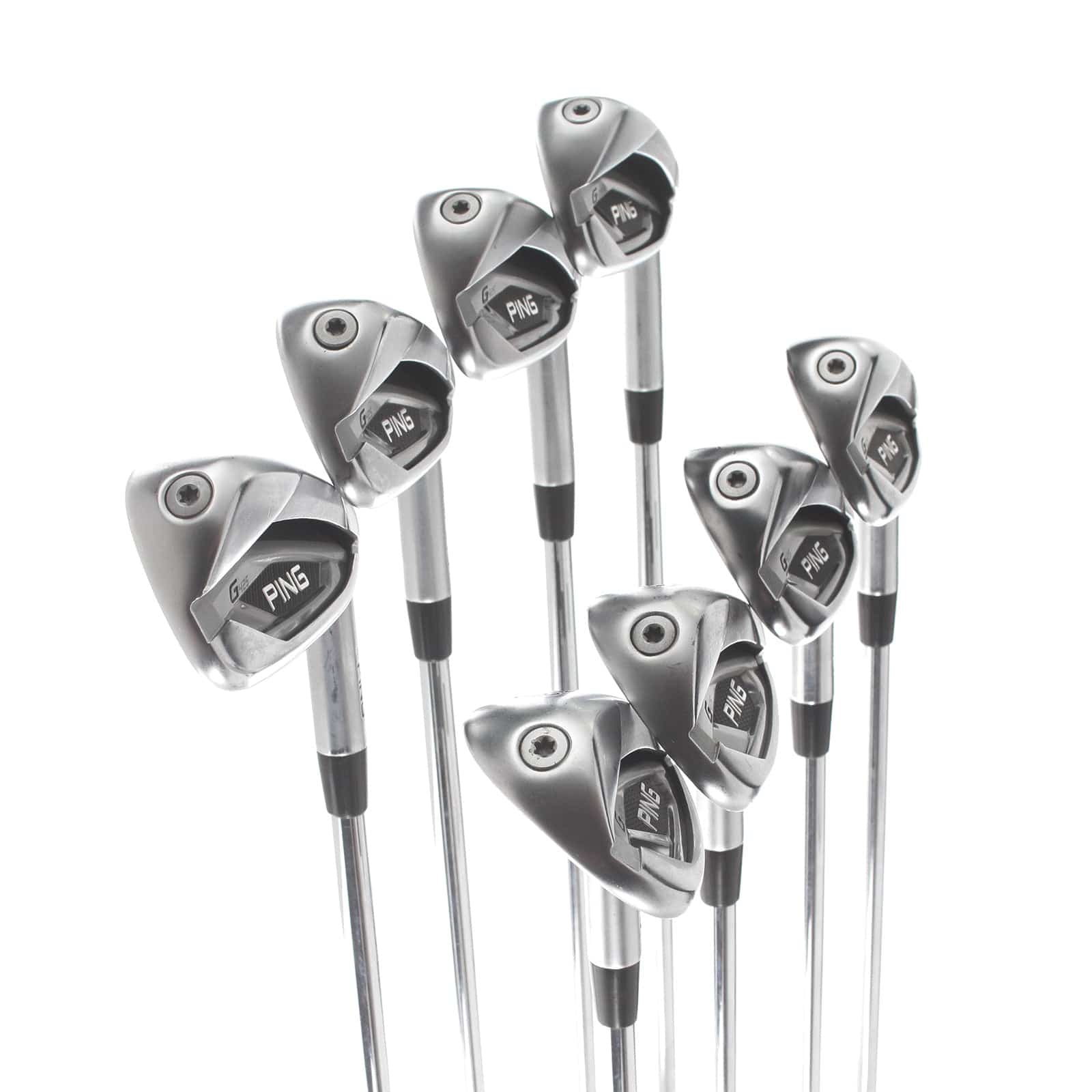 Ping G425 Steel Mens Right Hand Irons 4-SW White Dot 3* Upright Stiff - Ping AWT 2.0 - Image 2