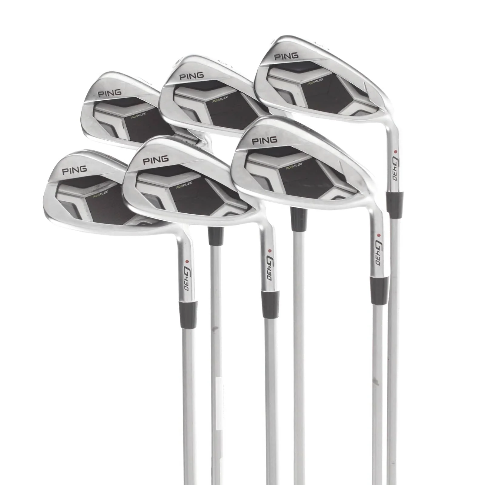 Ping G430 Graphite Mens Right Hand Irons 5-PW Red Dot 1* Flat Senior - Ping Alta Quick 35g