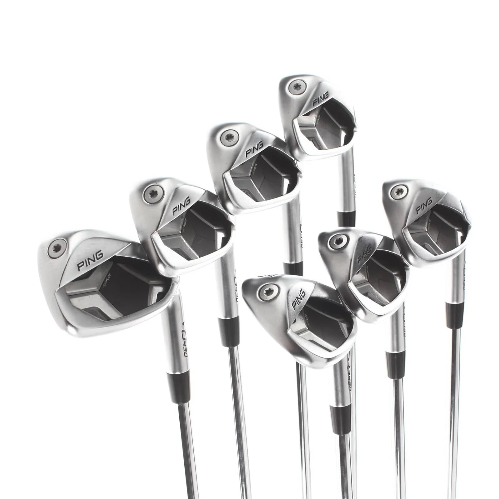 Ping G430 Steel Mens Right Hand Irons 5-SW Black Dot 1* Upright Regular - Ping AWT 2.0 - Image 2