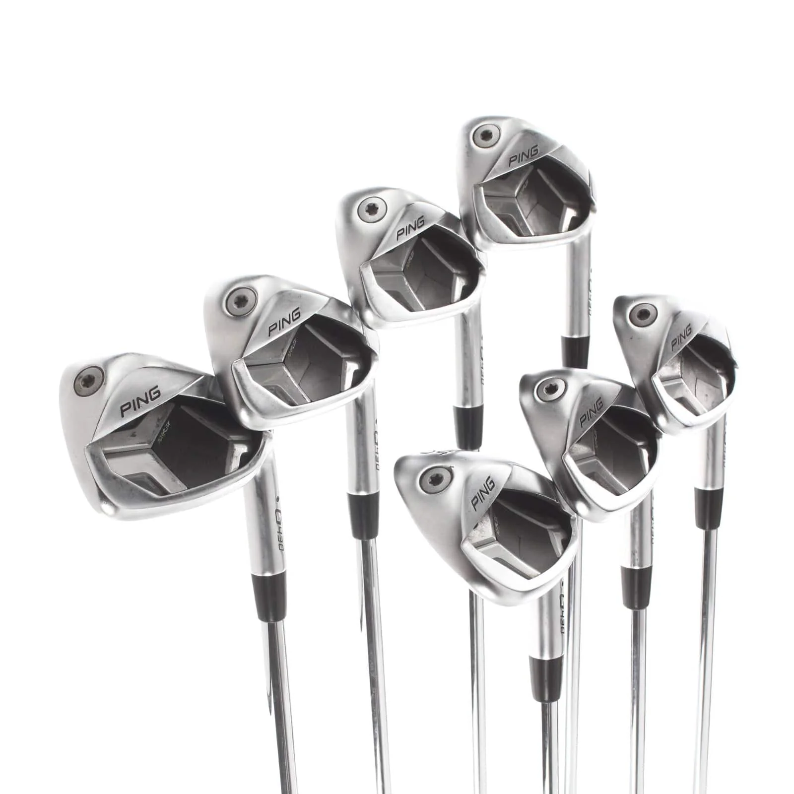 Ping G430 Steel Mens Right Hand Irons 5-SW Black Dot Regular - Ping AWT 2.0 - Image 2