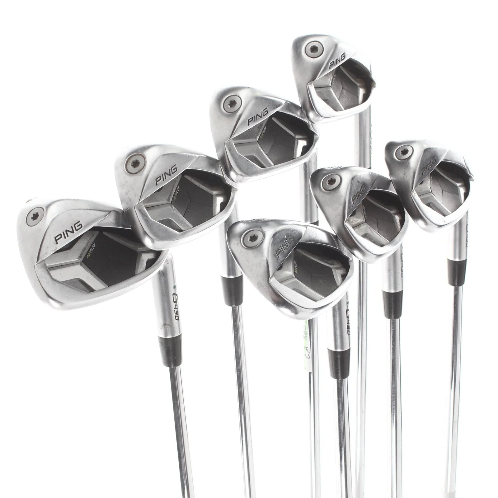 Ping G430 Steel Mens Right Hand Irons 6-GW+SW Green Dot 2* Upright Regular - Dynamic Gold 105 - Image 2