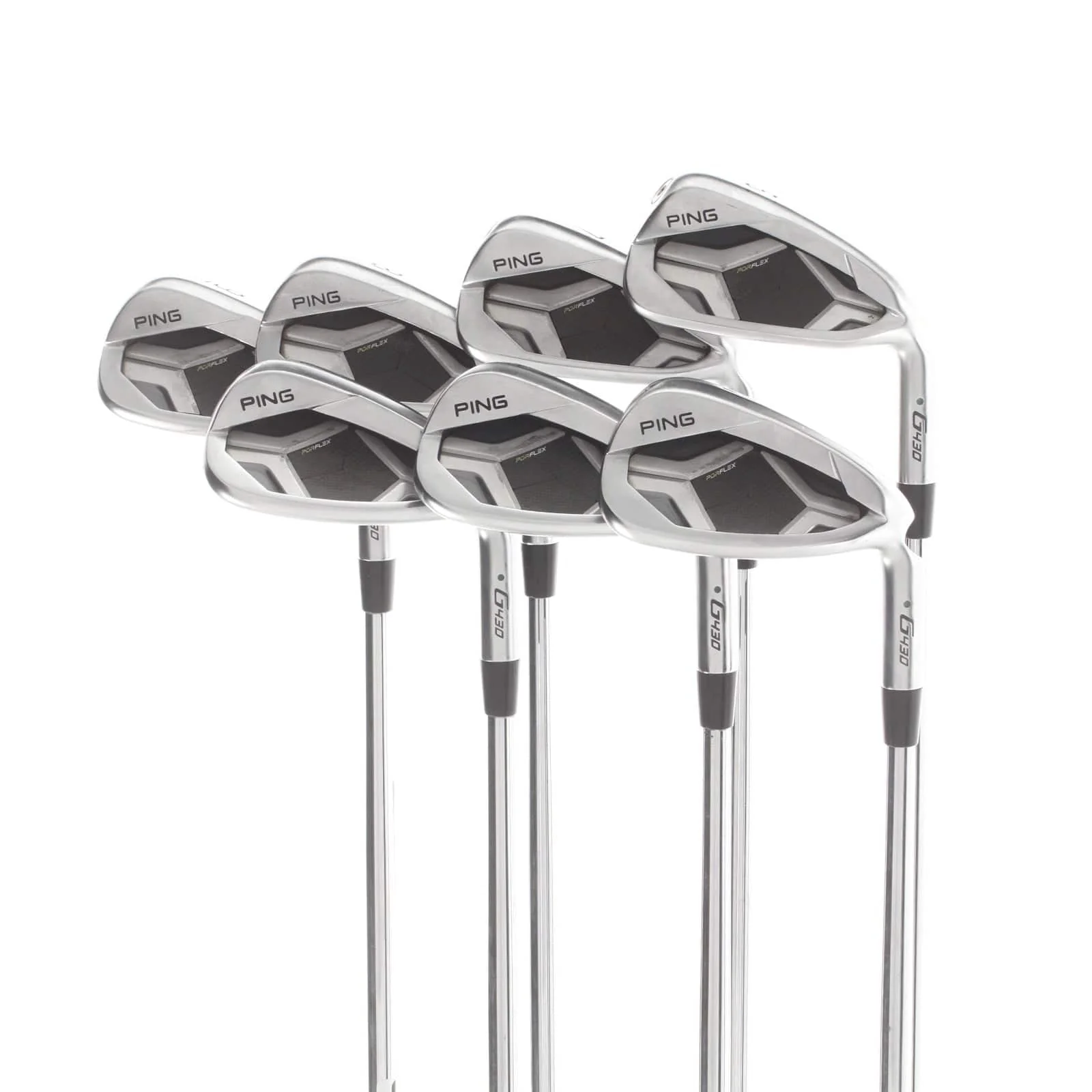 Ping G430 Steel Mens Right Hand Irons 6-PW+45*+50* Green Dot 2* Upright Regular - Dynamic Gold 105 R300