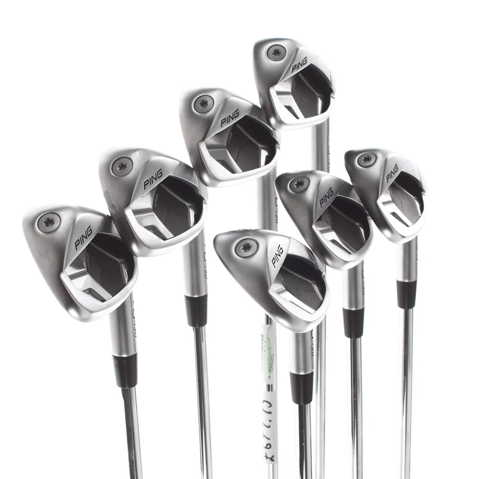 Ping G430 Steel Mens Right Hand Irons 6-SW+GW Black Dot Regular - Ping AWT 2.0 - Image 2