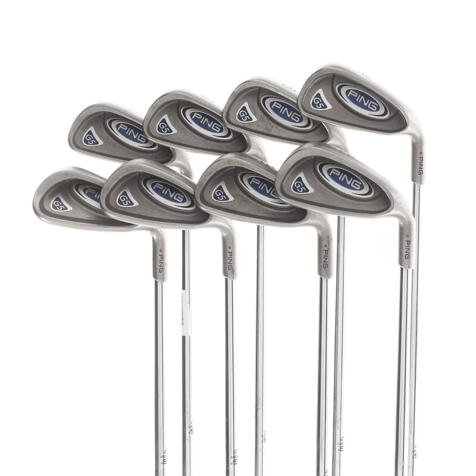 Ping G5 Steel Mens Right Hand Irons 4-SW Red Dot 0.75* Flat Regular - Ping