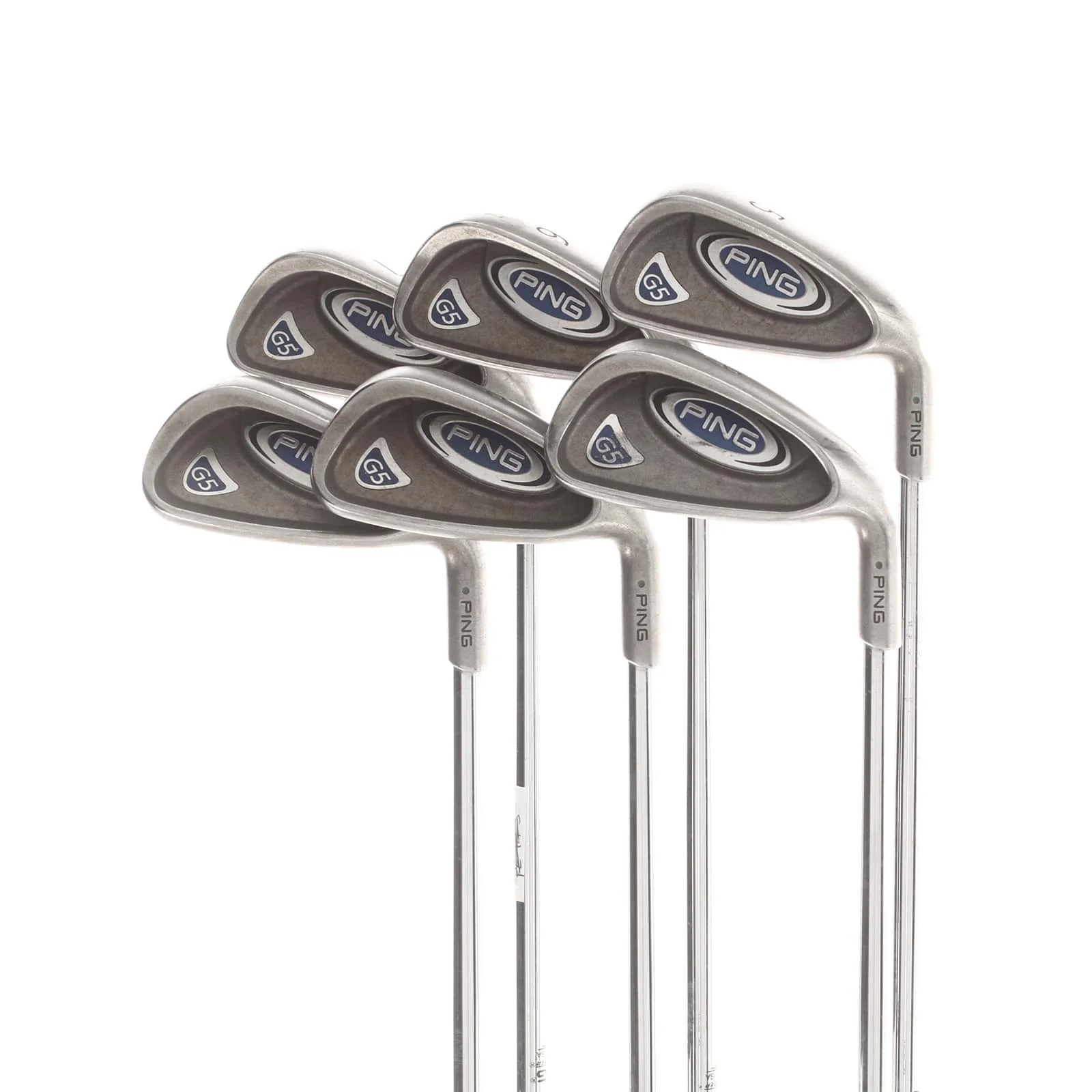 Ping G5 Steel Mens Right Hand Irons 5-PW Green Dot 2.5* Upright Regular - True Temper
