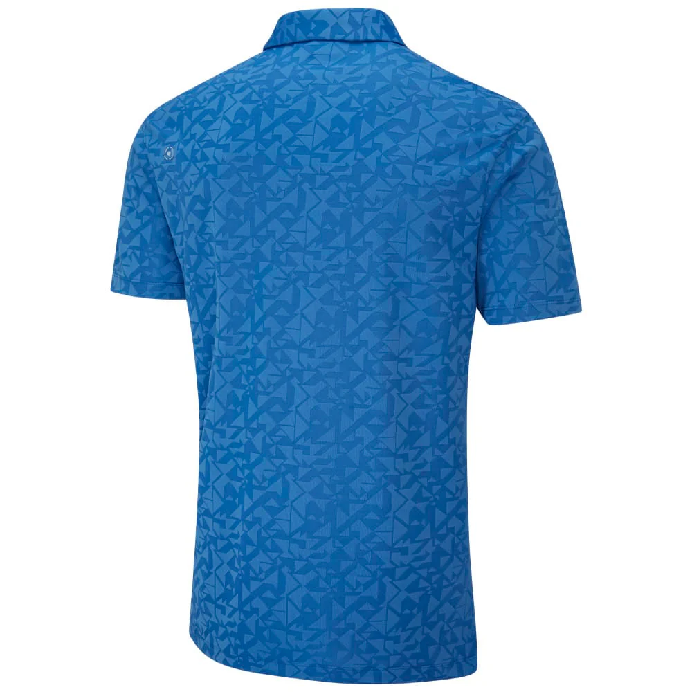 Ping Geo-Camo Polo Shirt - Tidal Blue - Image 2