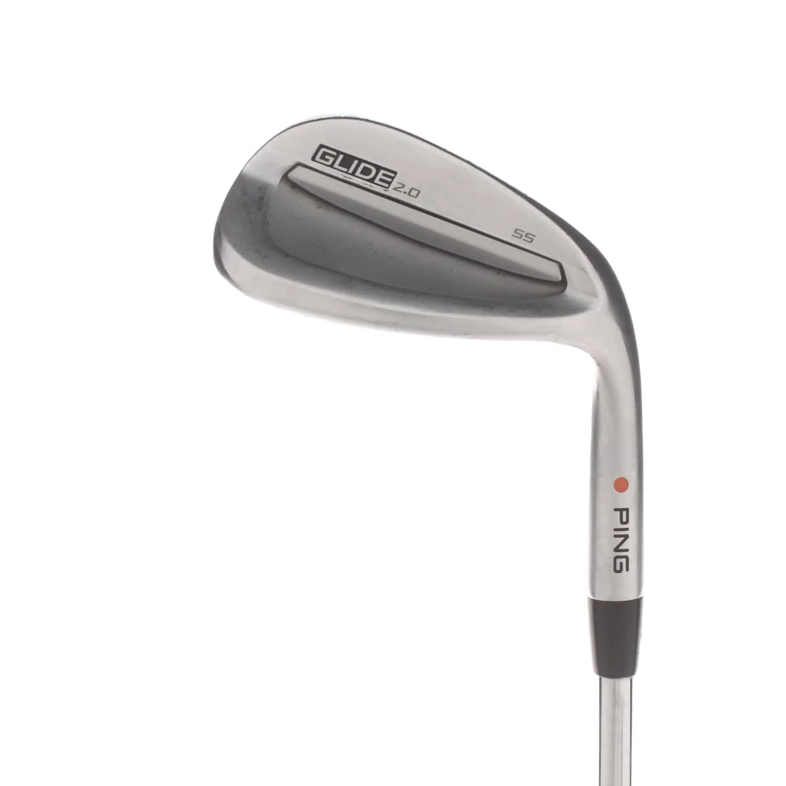 Ping Glide 2.0 Steel Mens Right Hand Gap Wedge 50* 2* Flat 12 Bounce SS Grind Wedge - KBS 610 Wedge 115