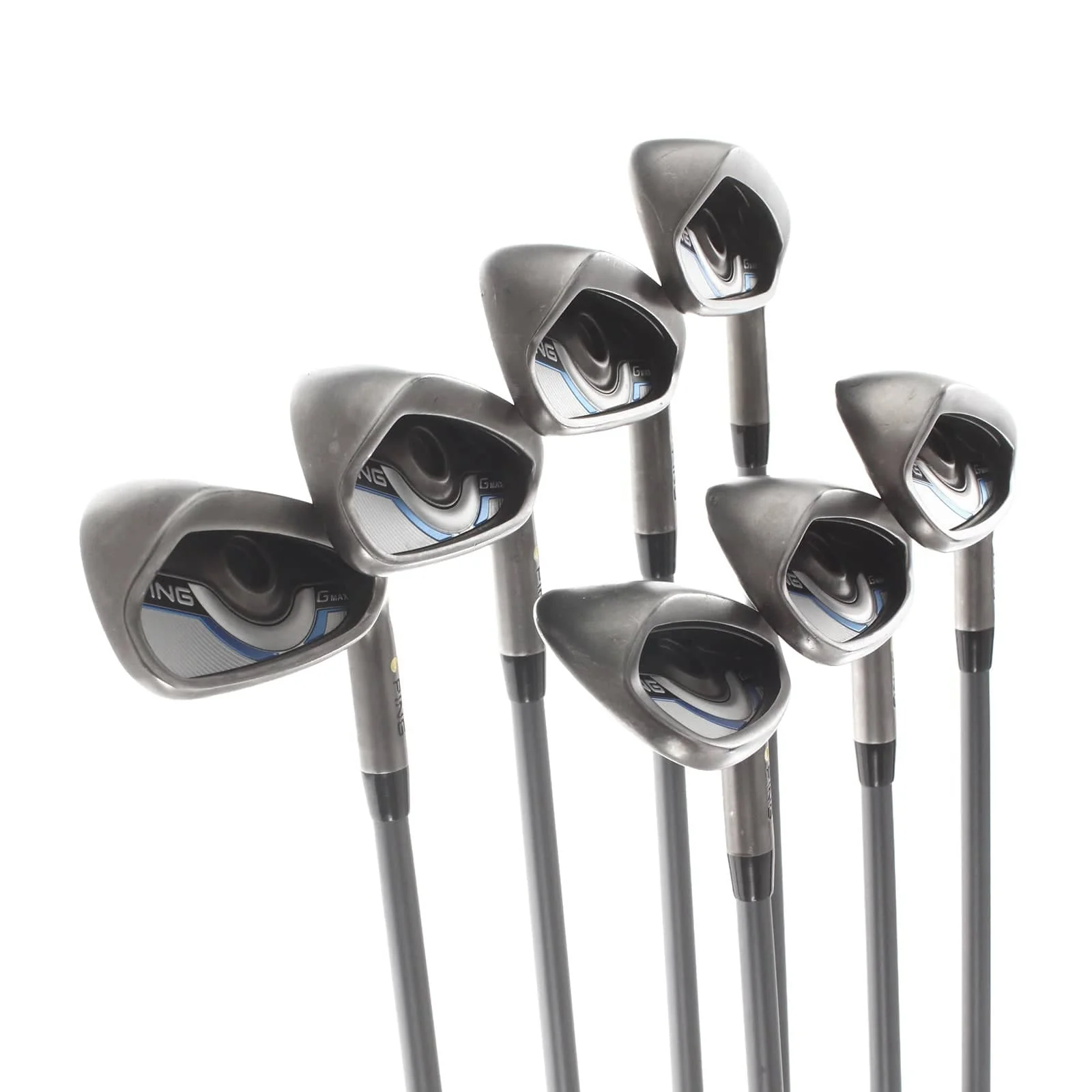 Ping GMax Graphite Mens Right Hand Irons 5-SW Yellow Dot 1.5* Upright Senior - Ping CFS 65 - Image 2