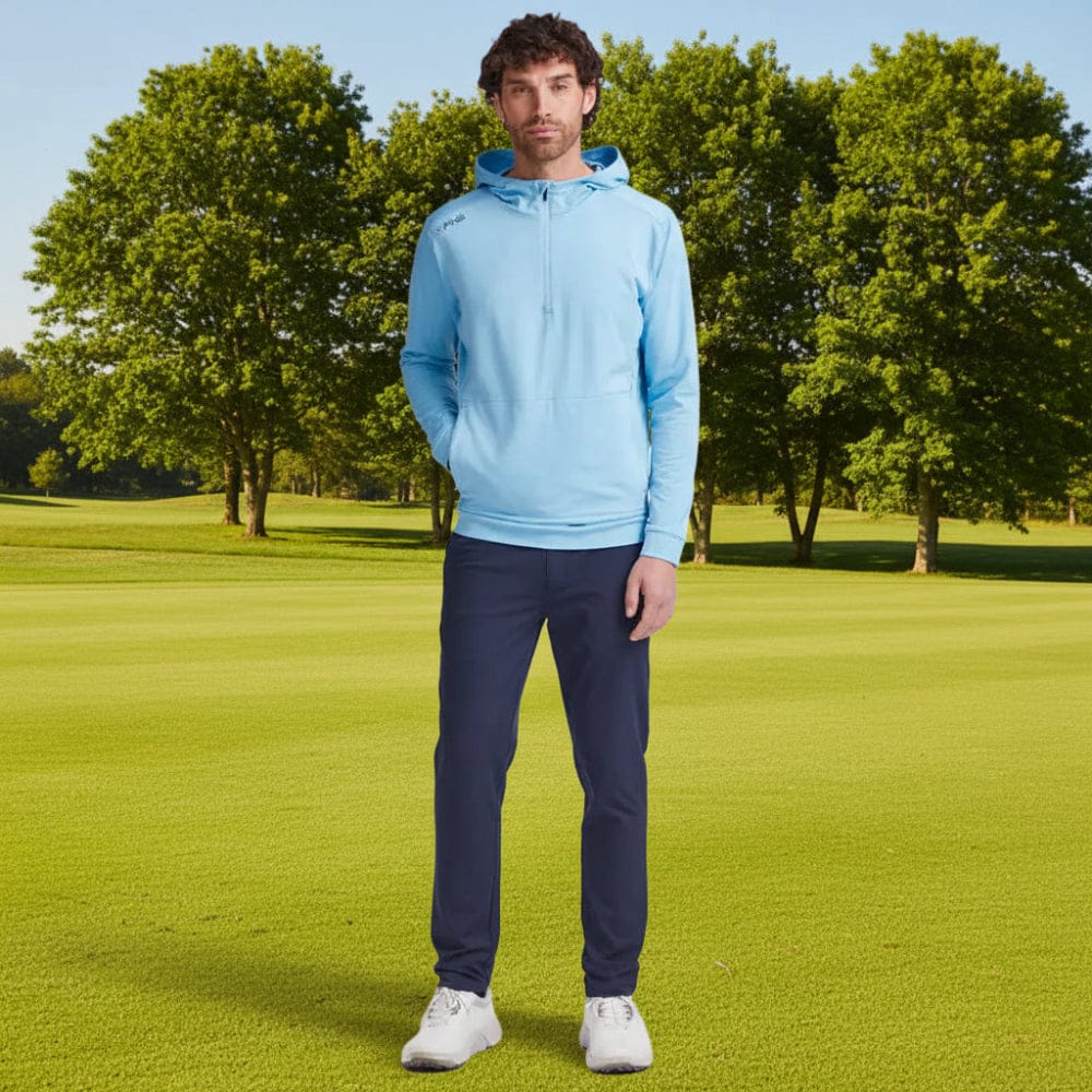 Ping Haldon 1/4 Zip Hoodie - Baltic Sea - Image 4