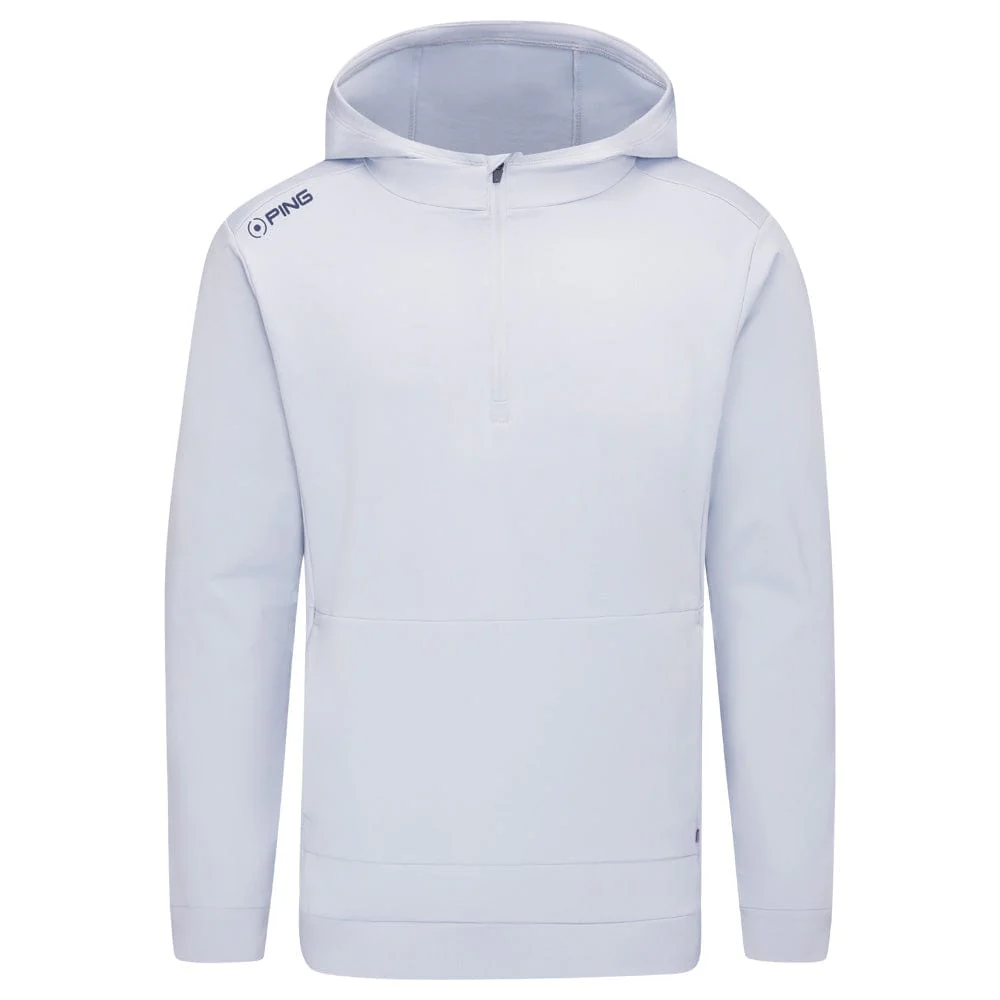 Ping Haldon 1/4 Zip Hoodie - Pearl Grey