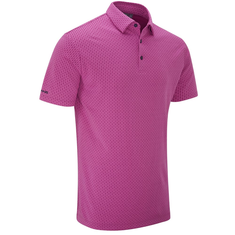 Ping Hershel Polo Shirt - Ultra Pink Multi - Image 2