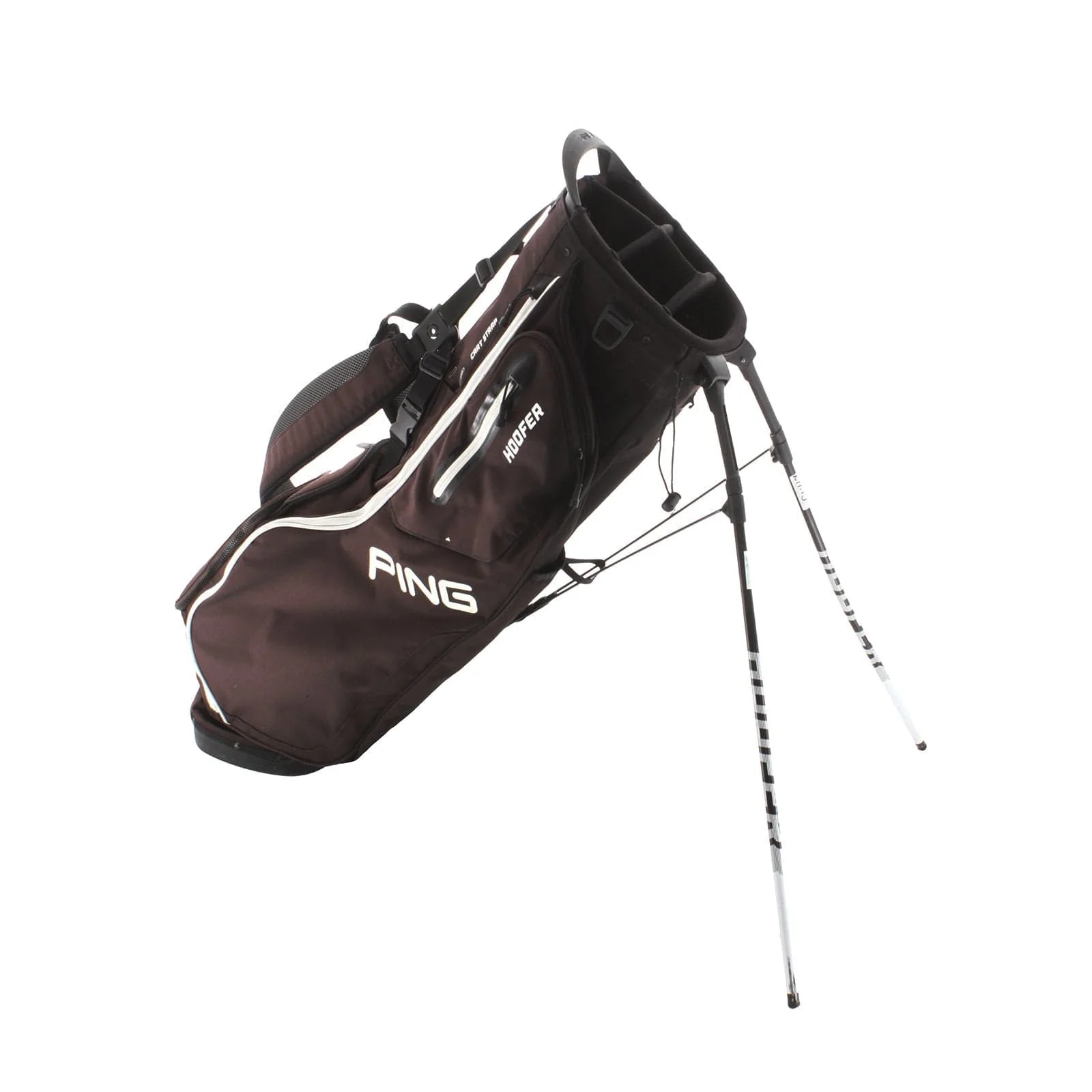 Ping Hoofer Stand Bag - Brown/Black/White