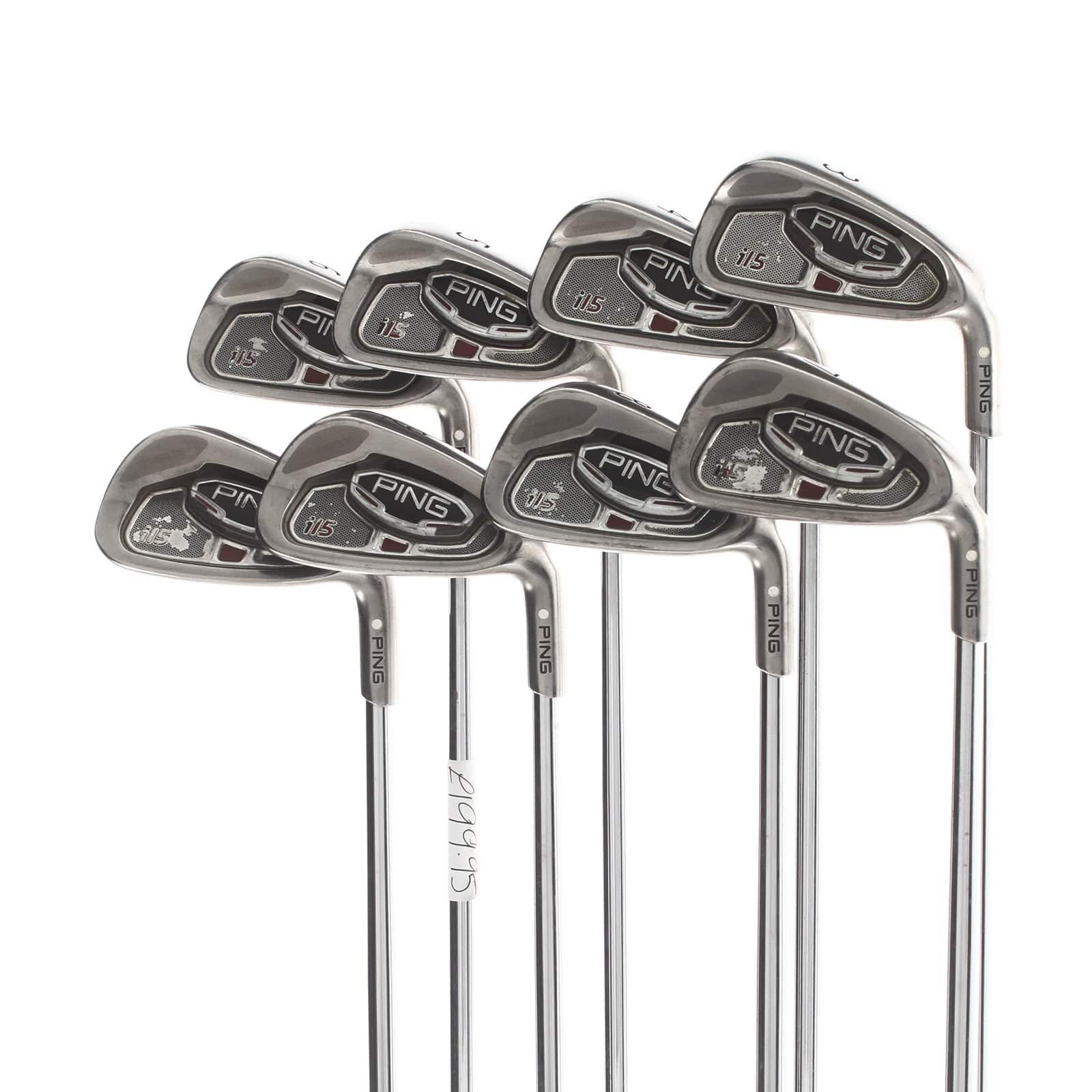 Ping i15 Steel Mens Right Hand Irons 3-PW White Dot 3* Upright Regular - Ping AWT