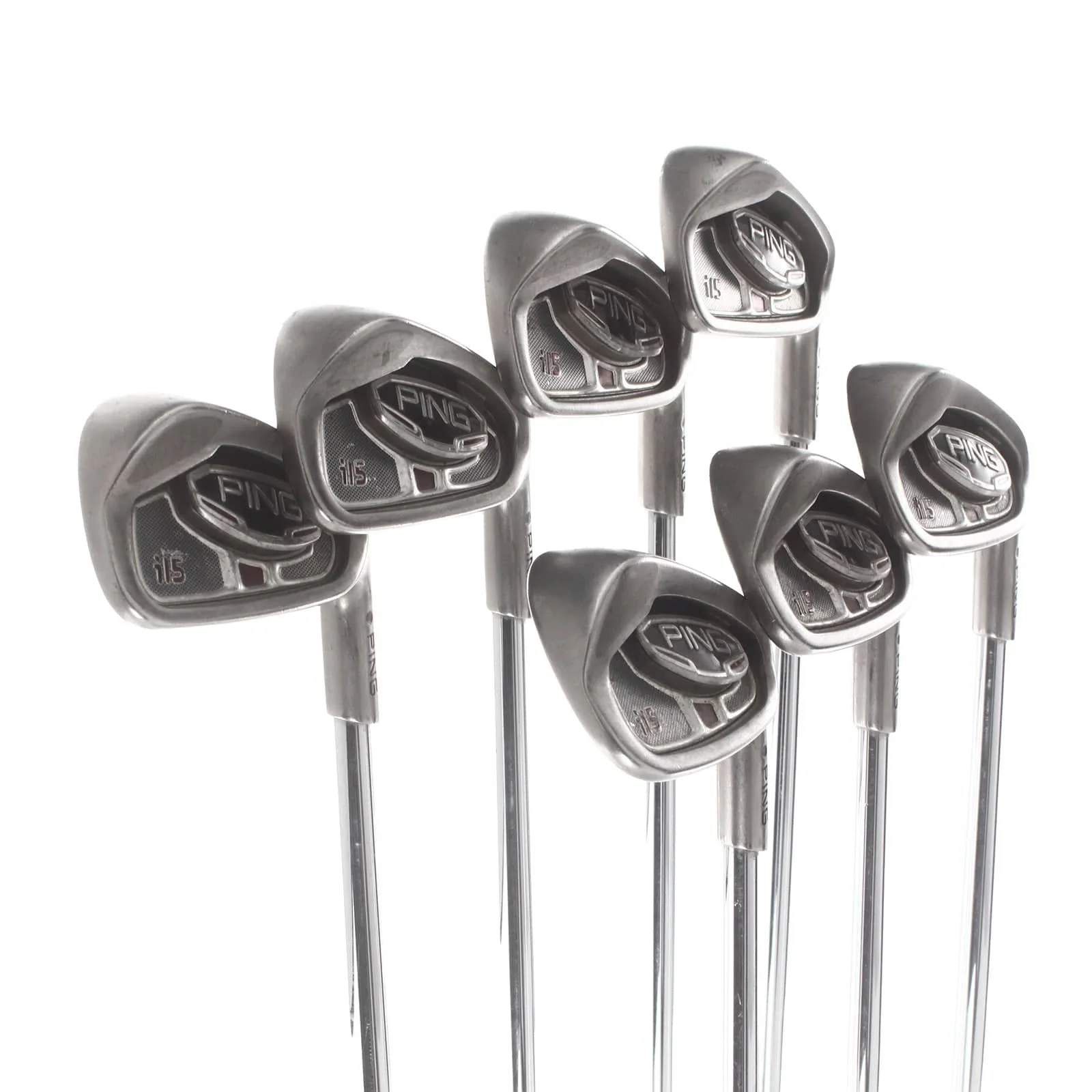 Ping i15 Steel Mens Right Hand Irons 4-PW Black Dot Stiff - Ping AWT - Image 2