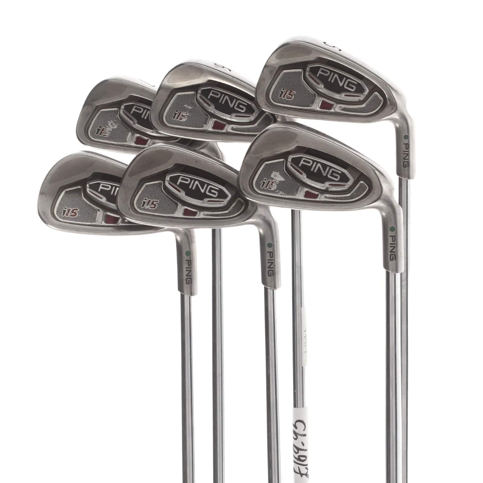 Ping i15 Steel Mens Right Hand Irons 5-PW Green Dot 2.25* Upright Regular - Ping AWT