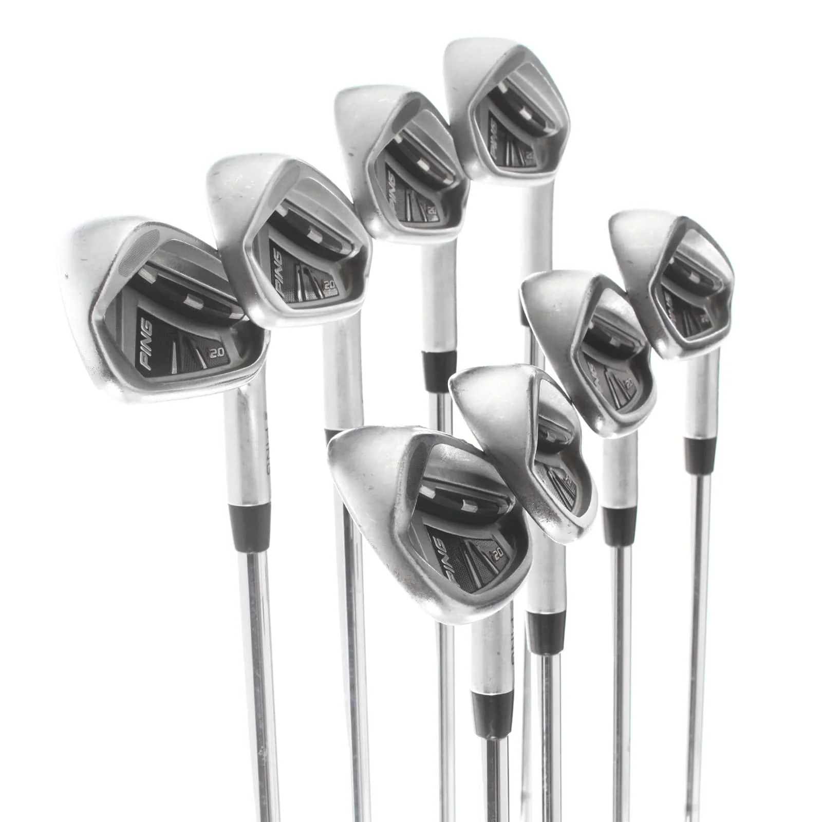 Ping i20 Steel Mens Right Hand Irons 3-PW Silver Dot Stiff - CFS - Image 2
