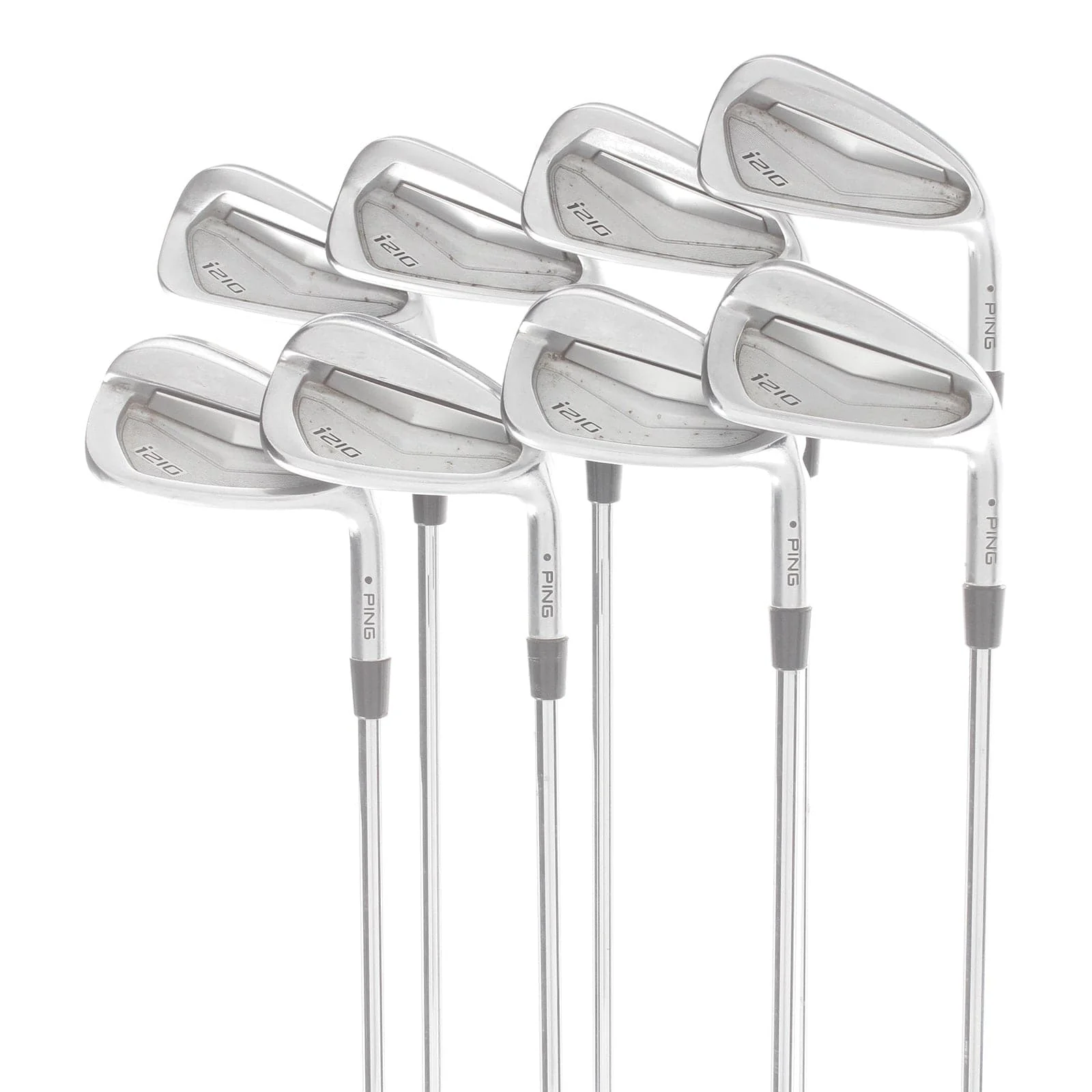 Ping i210 Steel Mens Right Hand Irons 3-PW Black Dot Regular - Dynamic gold XP