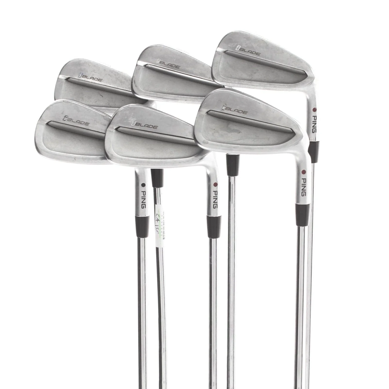 Ping iBlade Steel Mens Right Hand Irons 5-PW Red Dot 1* Flat Extra Stiff - Ping AWT 2.0