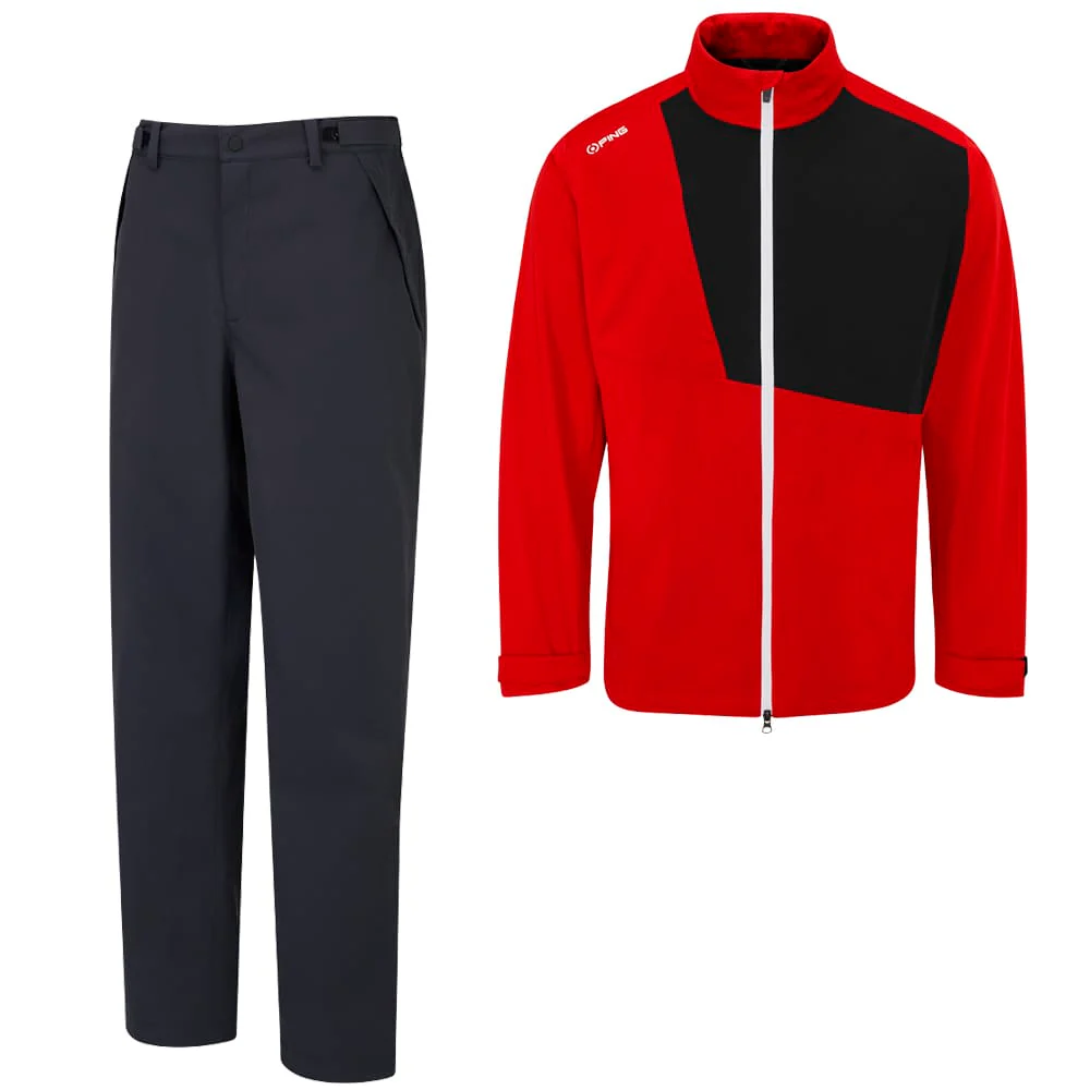 Ping Impervious Taran 3L Waterproof Suit - Classic Red/Black