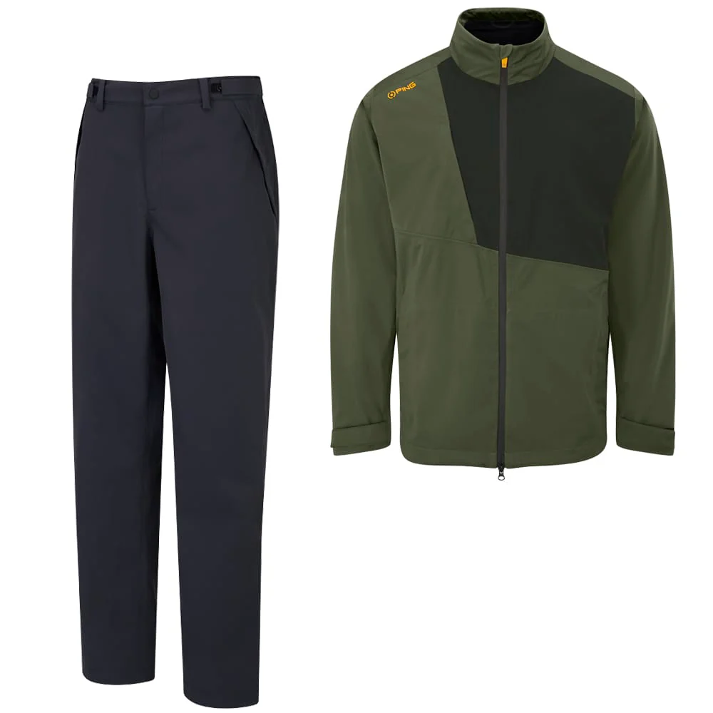 Ping Impervious Taran 3L Waterproof Suit - Dark Olive/Black