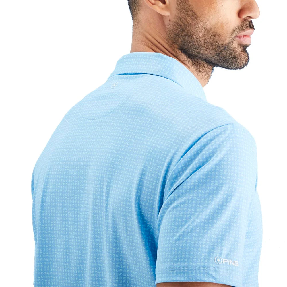 Ping Julian Polo Shirt - Crystal Blue Multi - Image 5