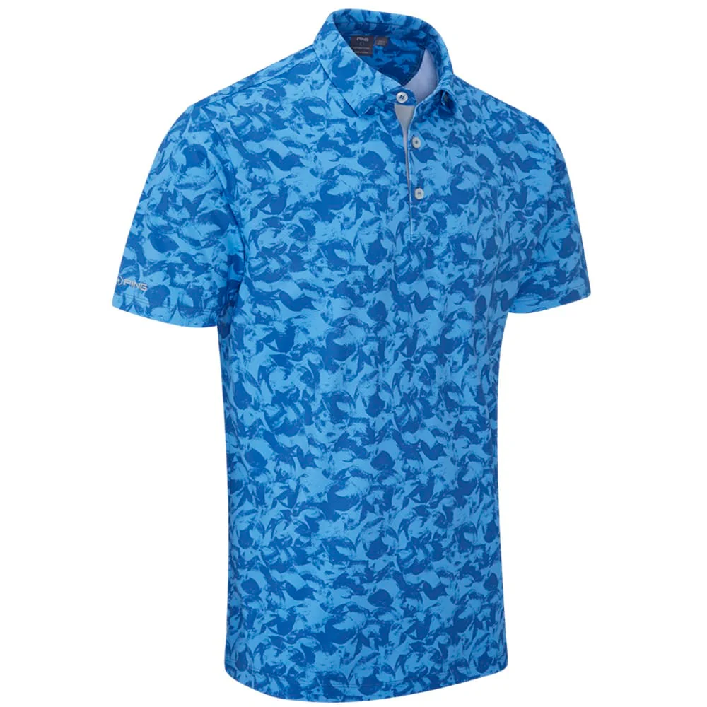 Ping Julian Polo Shirt - Tidal Blue Multi - Image 3