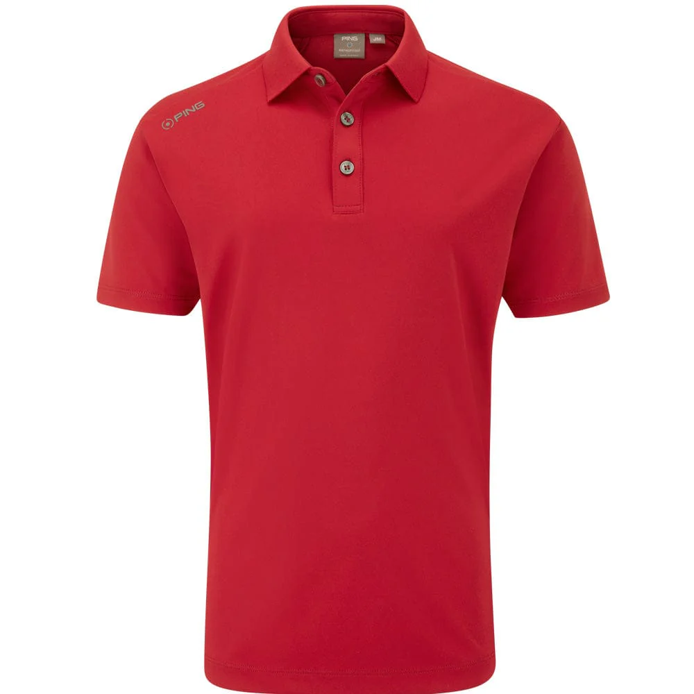 Ping Lindum Junior Polo Shirt - Rich Red
