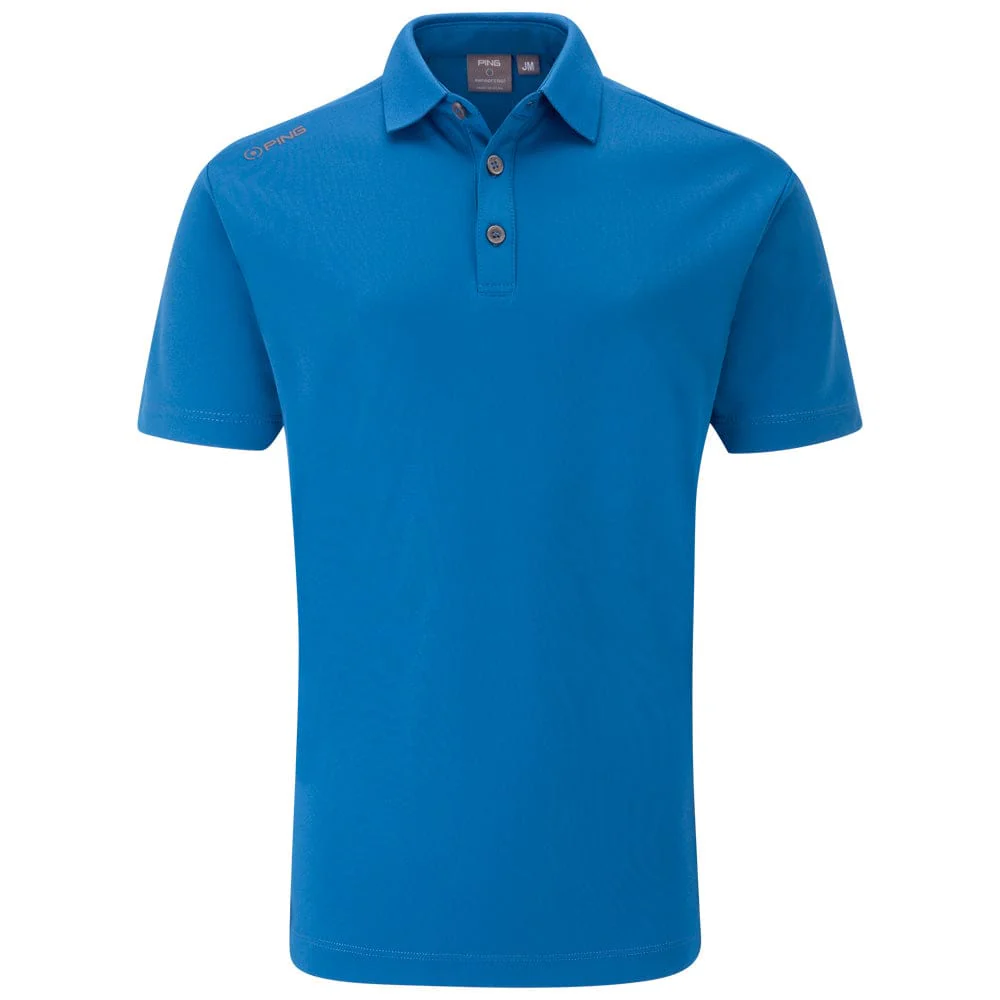 Ping Lindum Junior Polo Shirt - Snorkel Blue