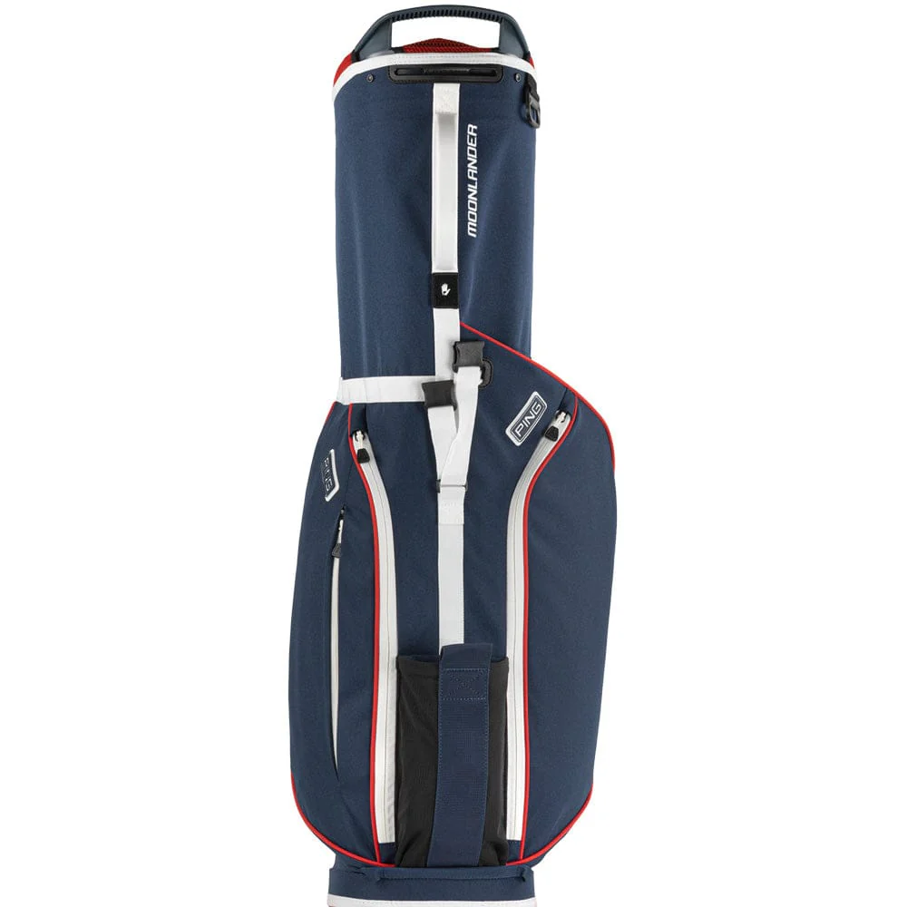Ping Moonlander Stand Bag - Navy/Red/White - Image 3