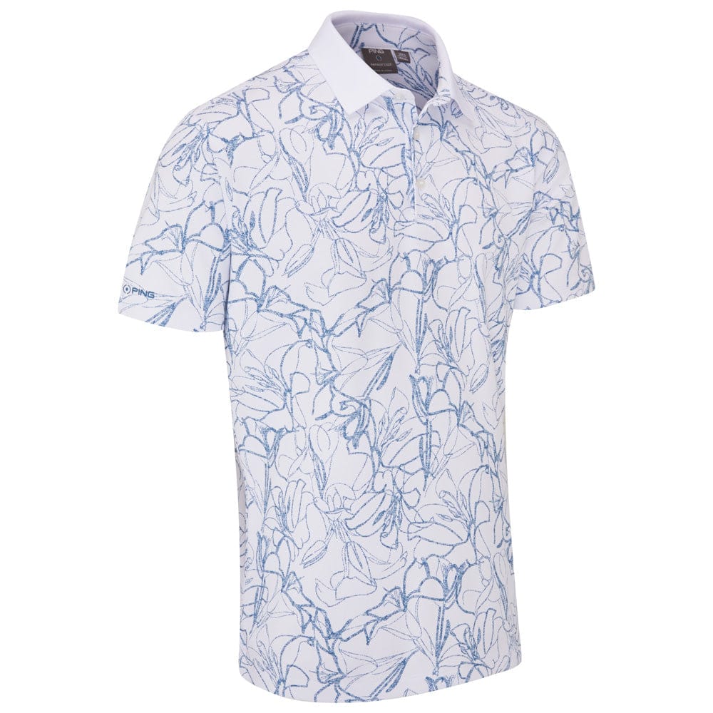 Ping Orlando Polo Shirt - White/Stellar - Image 3