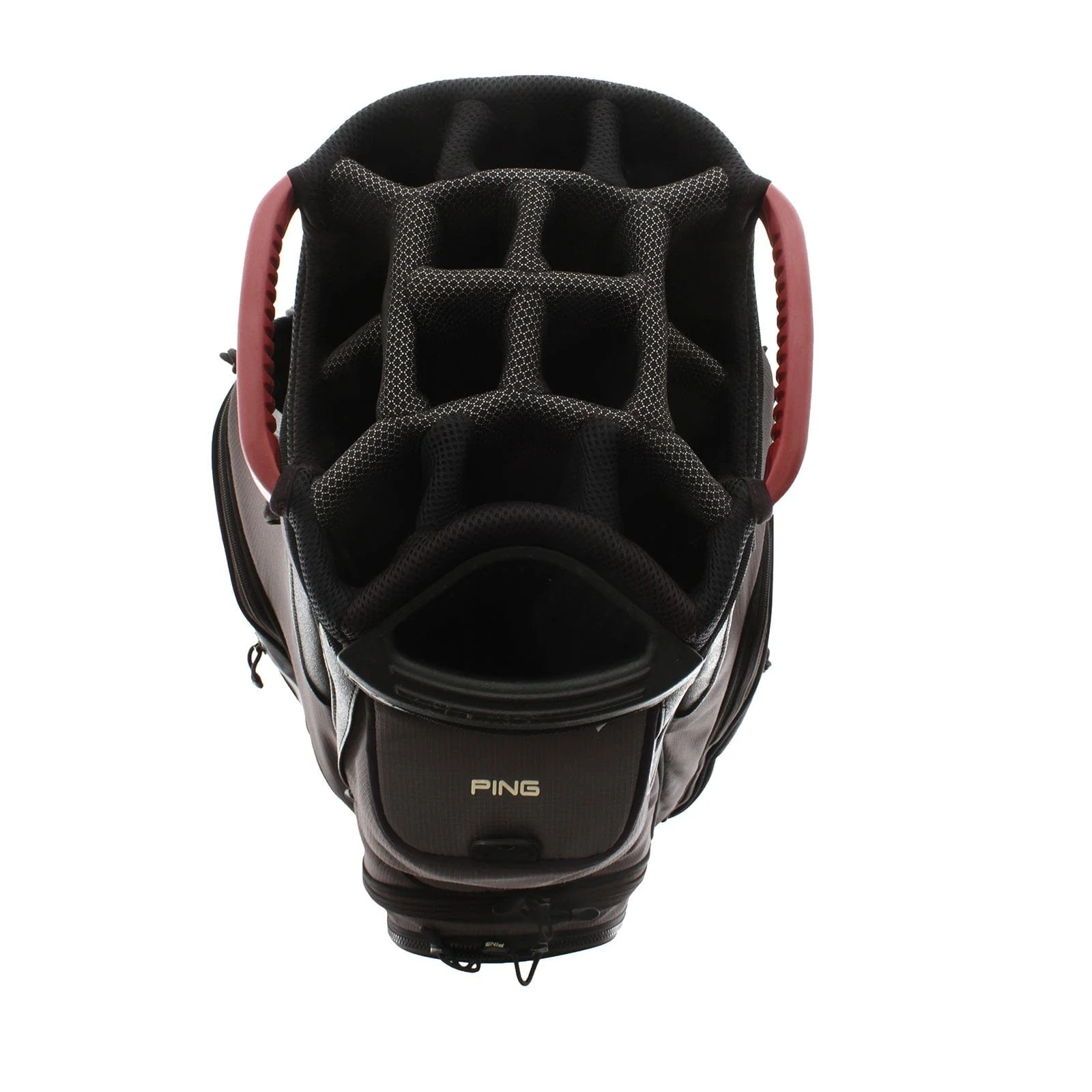 Ping Pioneer Cart Bag - Grey/Red - Image 2