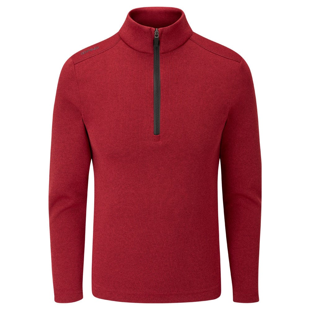 Ping Ramsey Junior 1/2 Zip Sweater - Rich Red Marl